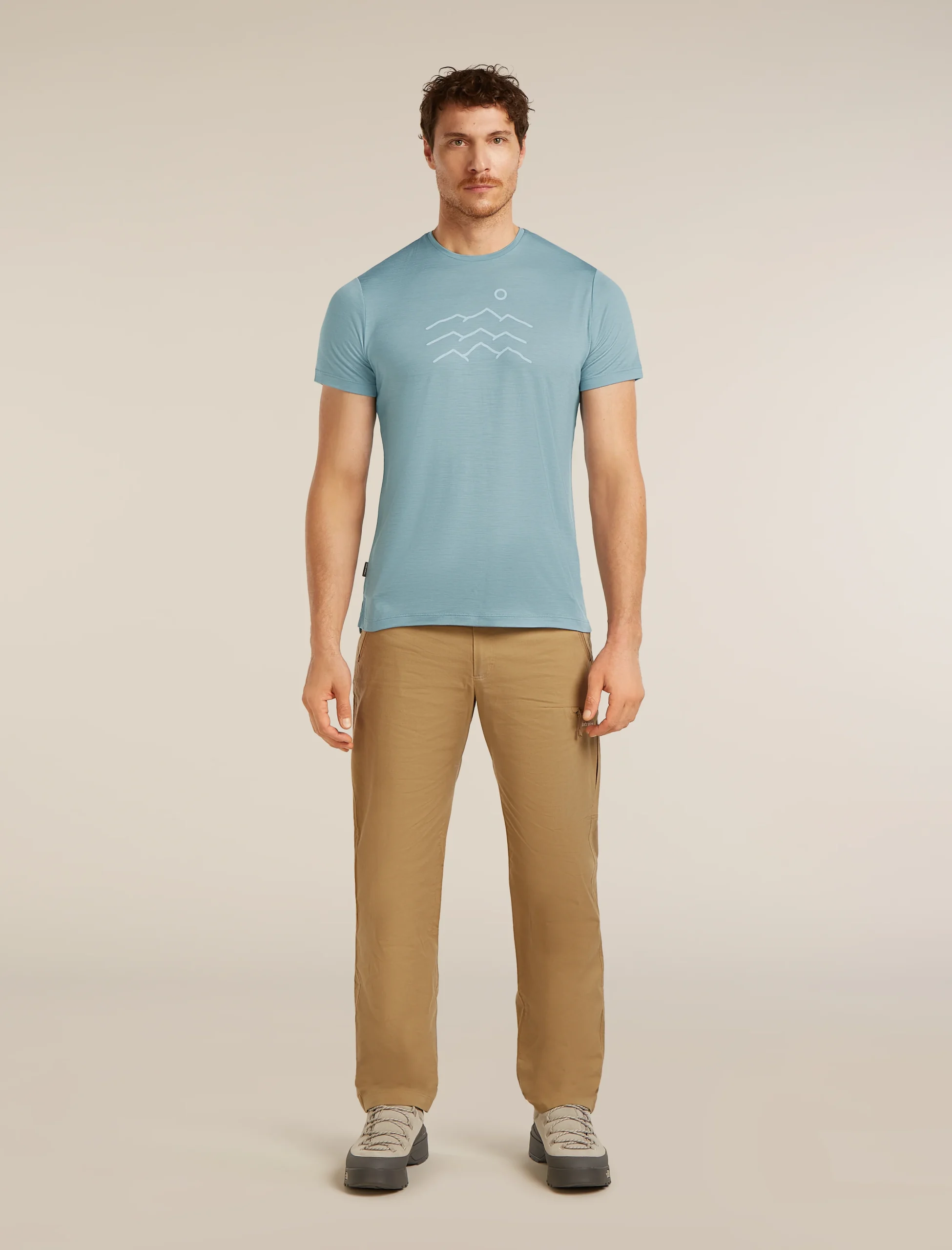Men's Merino Blend 125 Cool-Lite™ Sphere Short Sleeve Tee Across The Peaks