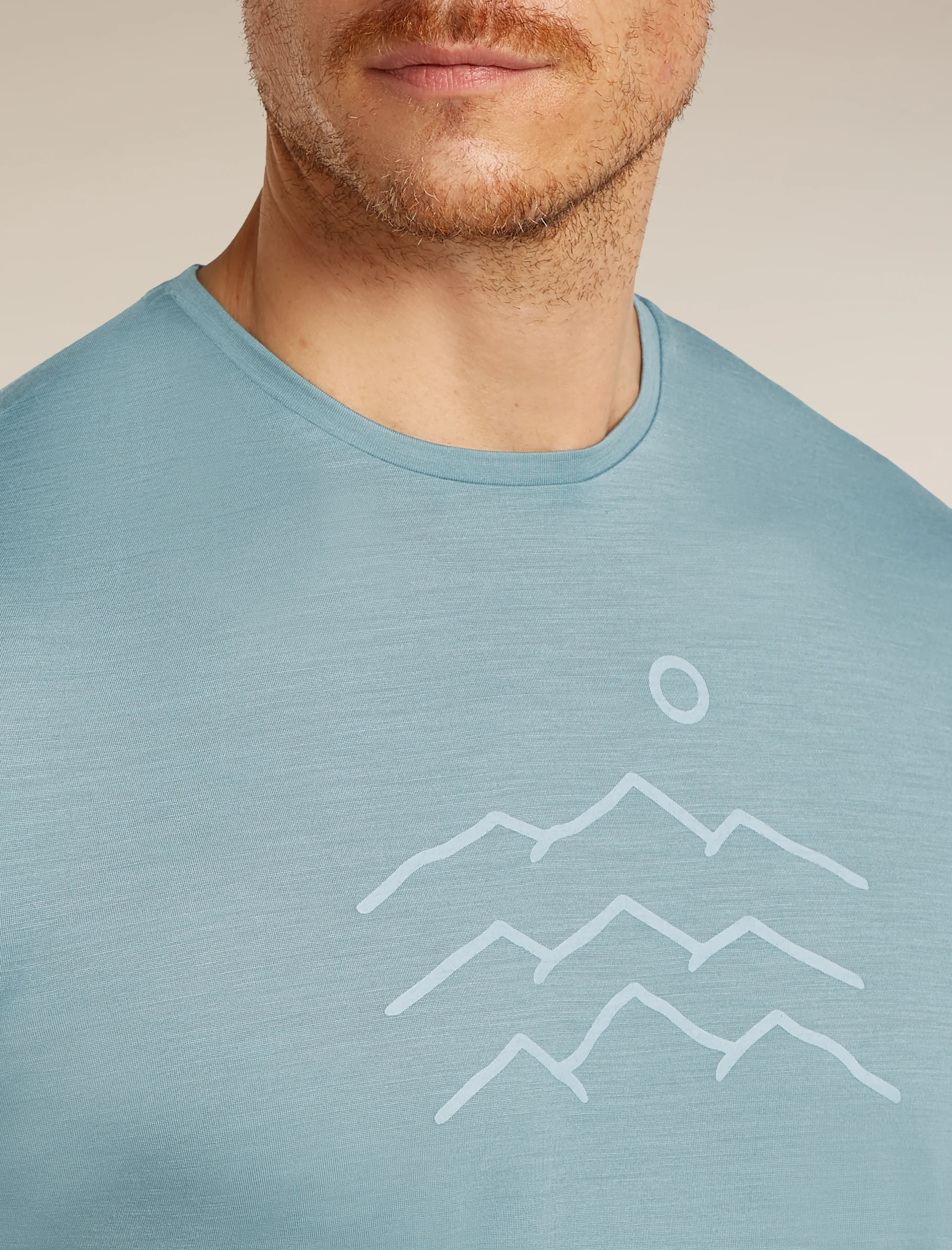 Men's Merino Blend 125 Cool-Lite™ Sphere Short Sleeve Tee Across The Peaks