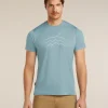 Men's Merino Blend 125 Cool-Lite™ Sphere Short Sleeve Tee Across The Peaks