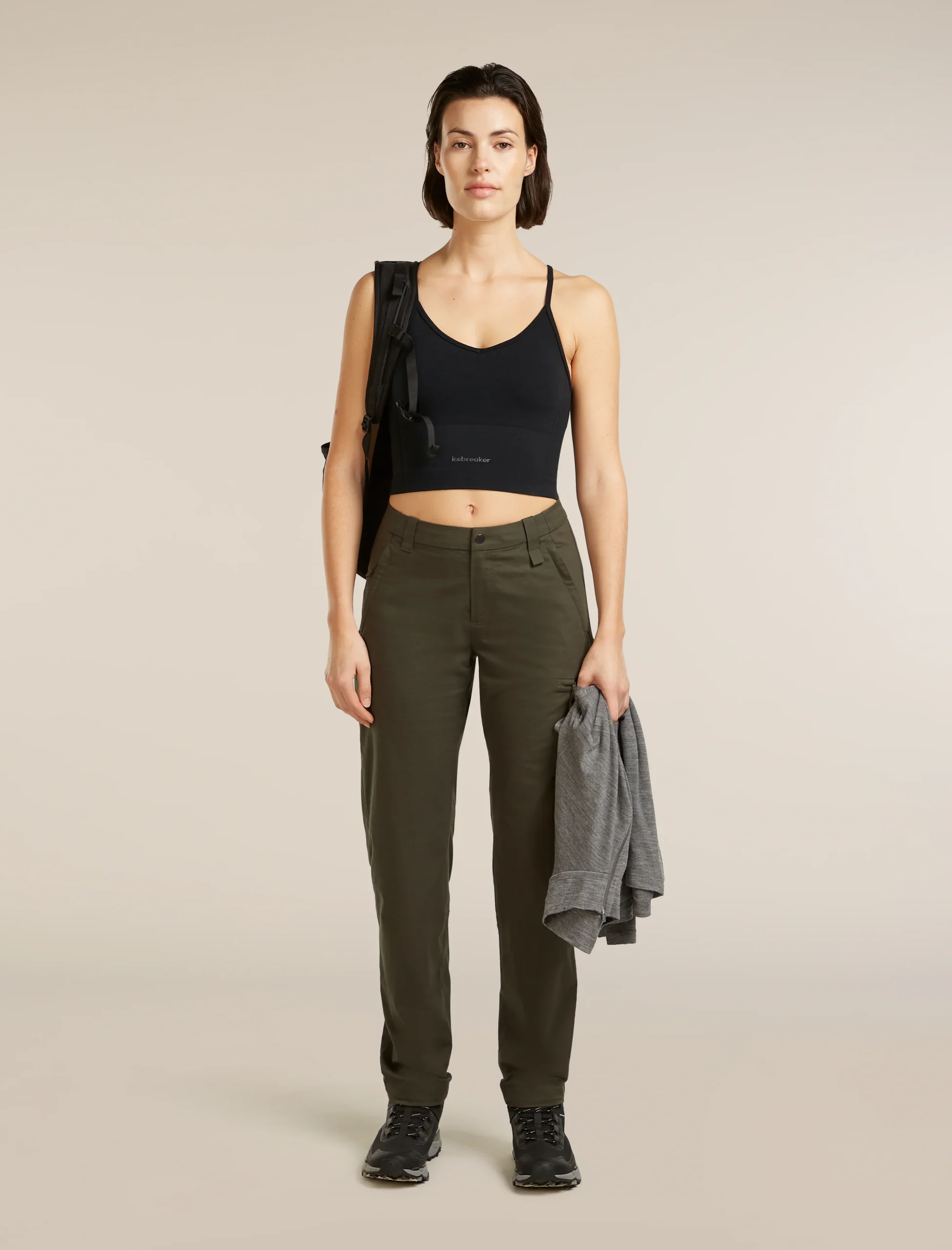 Women's Merino Blend 260 Seamless Rib Strappy Tank