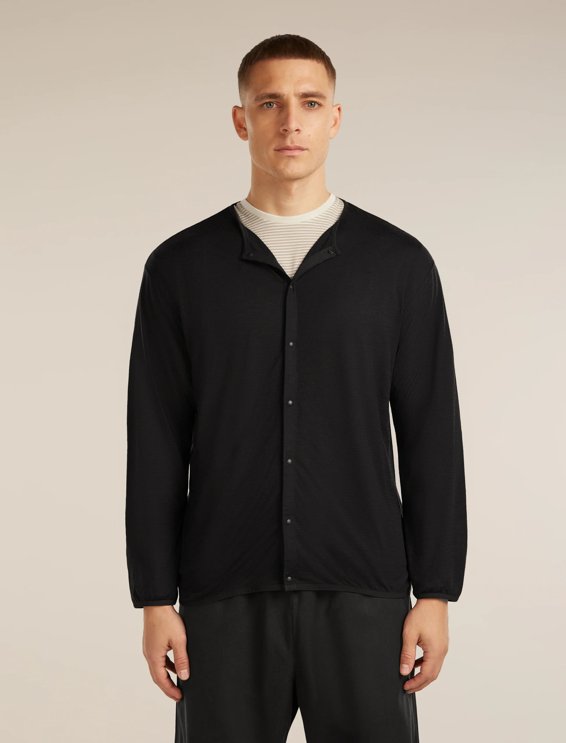 Unisex Merino 150 Round Neck Cardigan