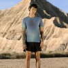 Men's Merino Blend 75 Cool-Lite™ Featherlight™ Short Sleeve Crewe AOP