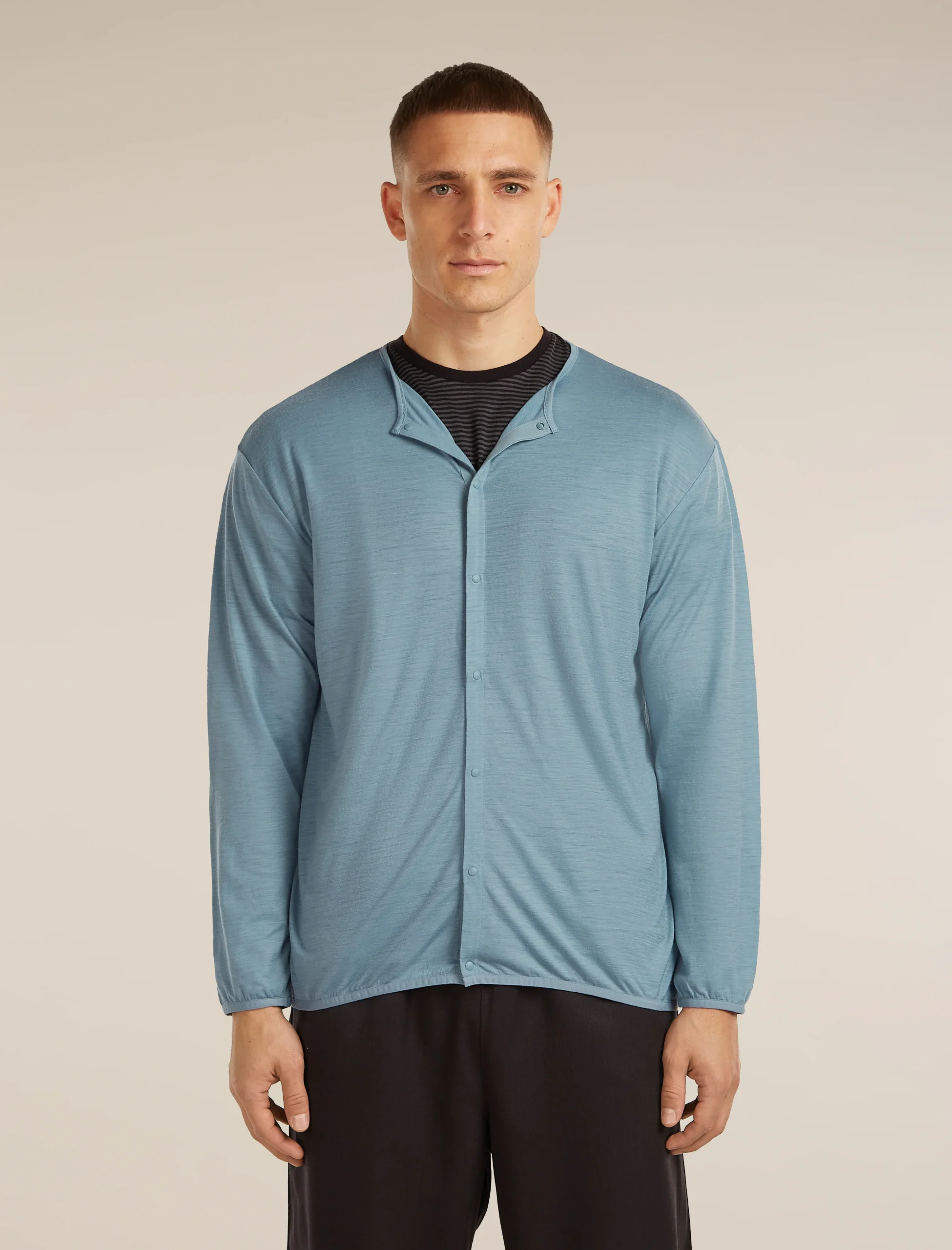 Unisex Merino 150 Round Neck Cardigan