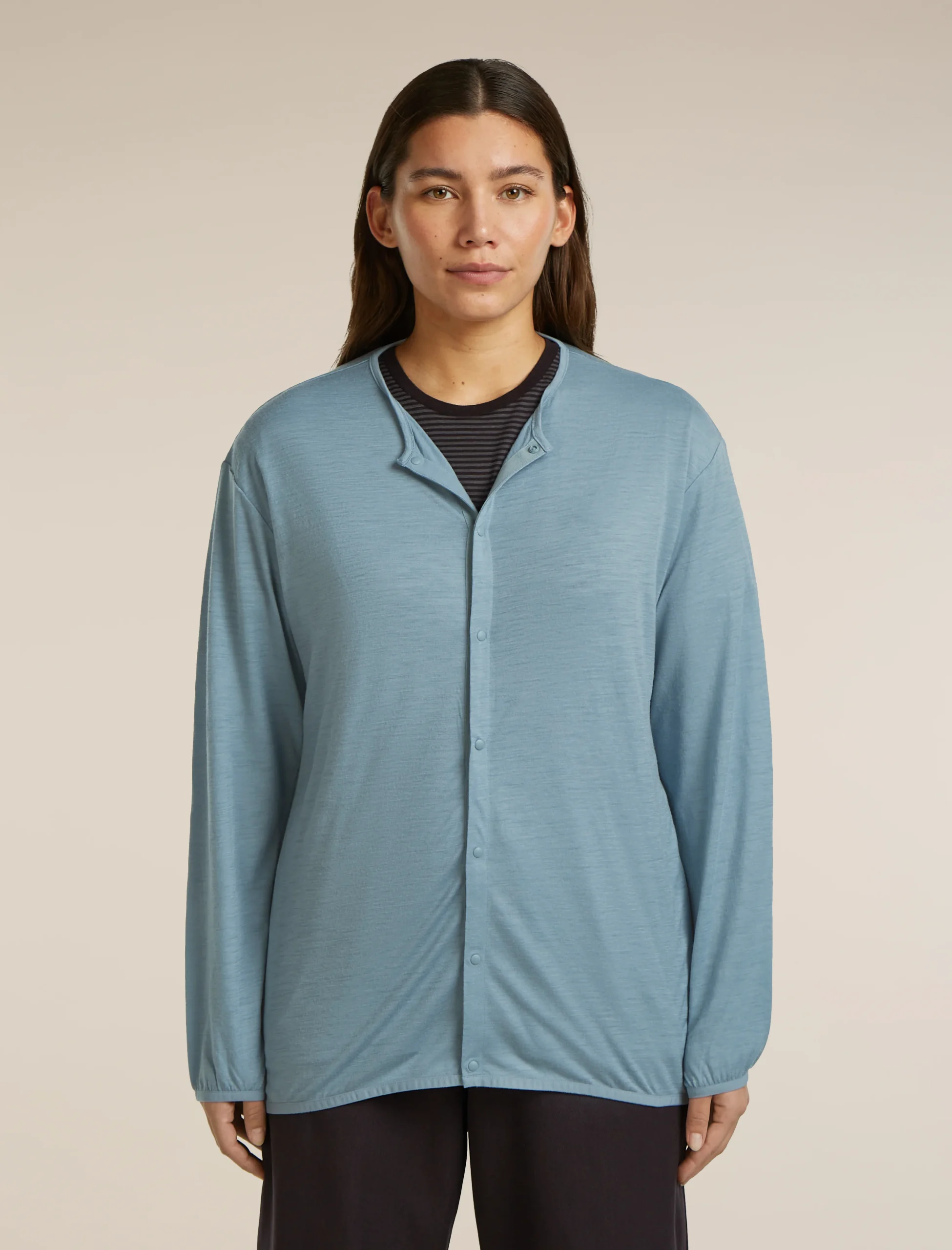 Unisex Merino 150 Round Neck Cardigan