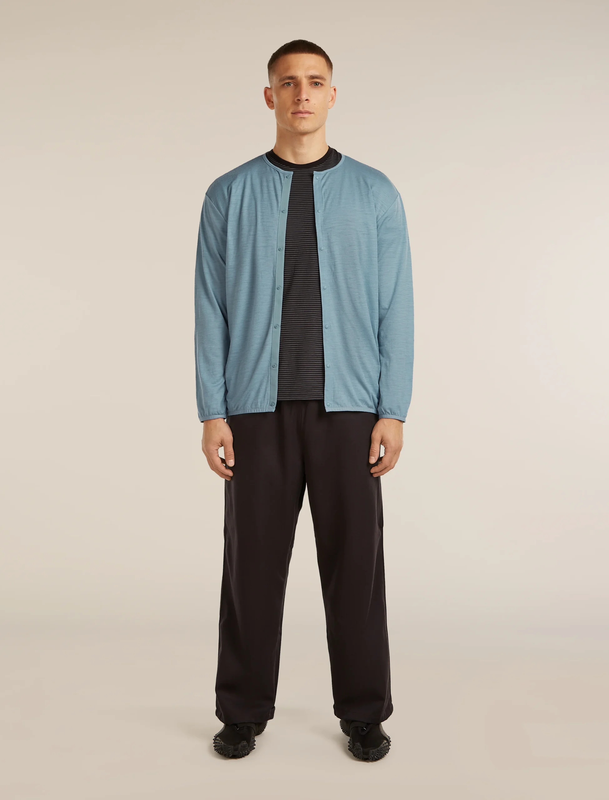 Unisex Merino 150 Round Neck Cardigan