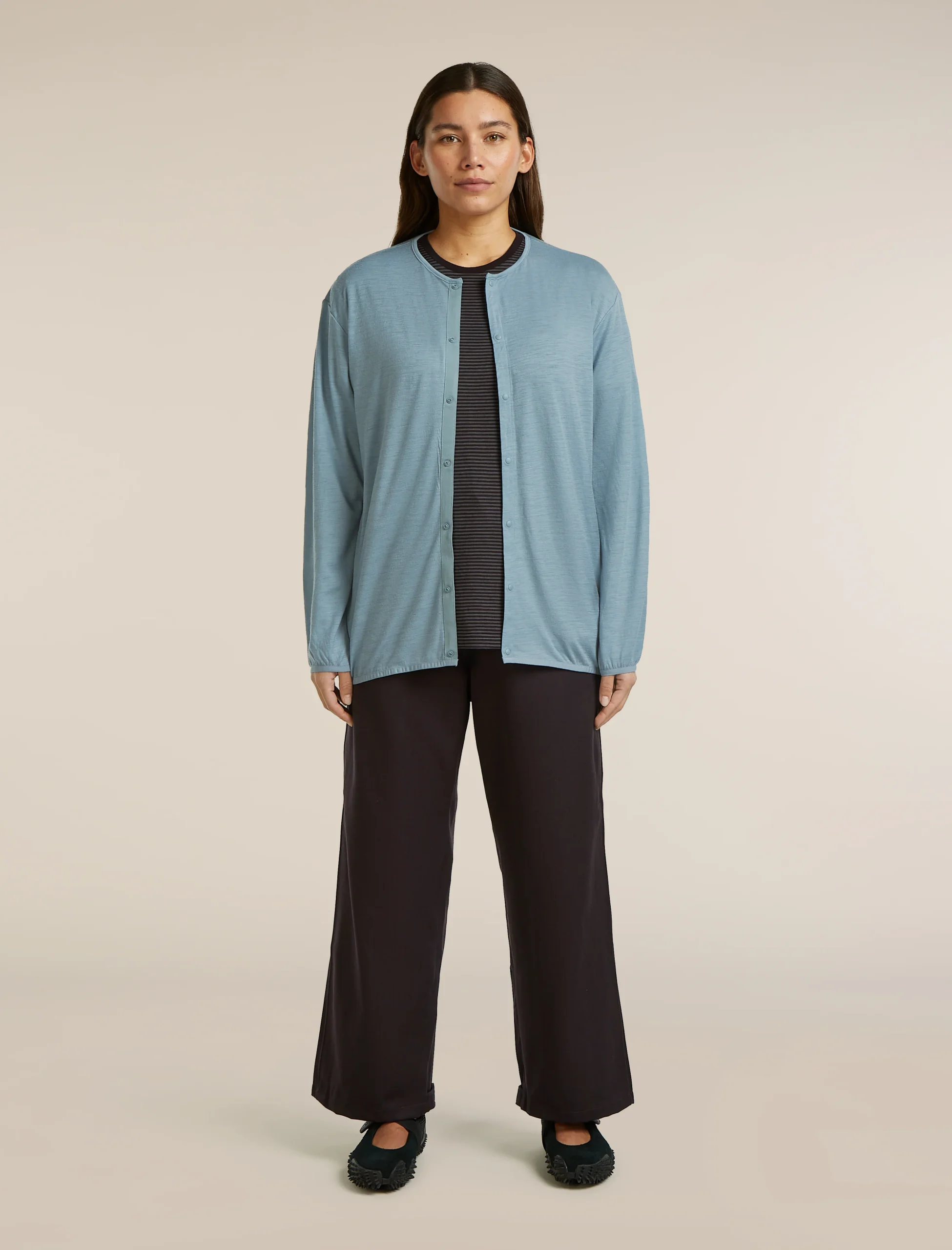 Unisex Merino 150 Round Neck Cardigan