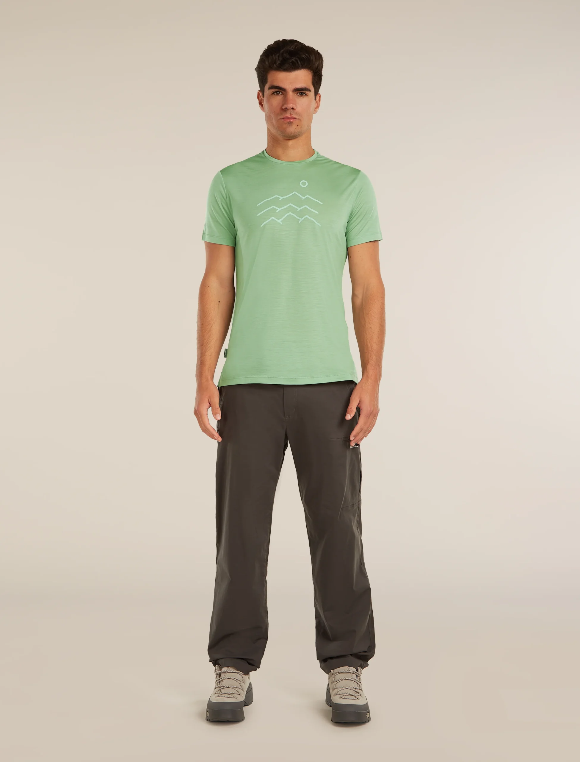 Men's Merino Blend 125 Cool-Lite™ Sphere Short Sleeve Tee Across the Peaks