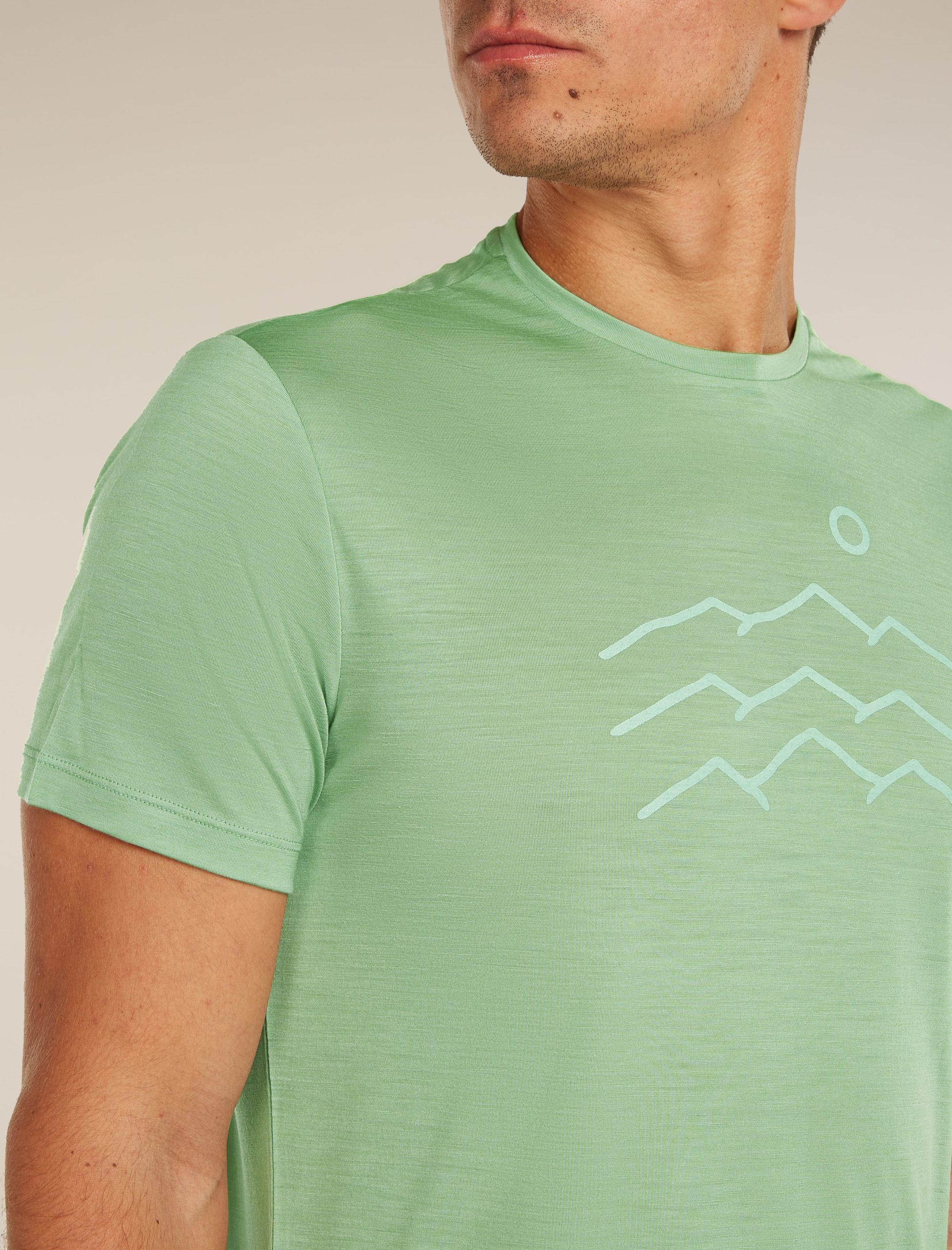 Men's Merino Blend 125 Cool-Lite™ Sphere Short Sleeve Tee Across the Peaks