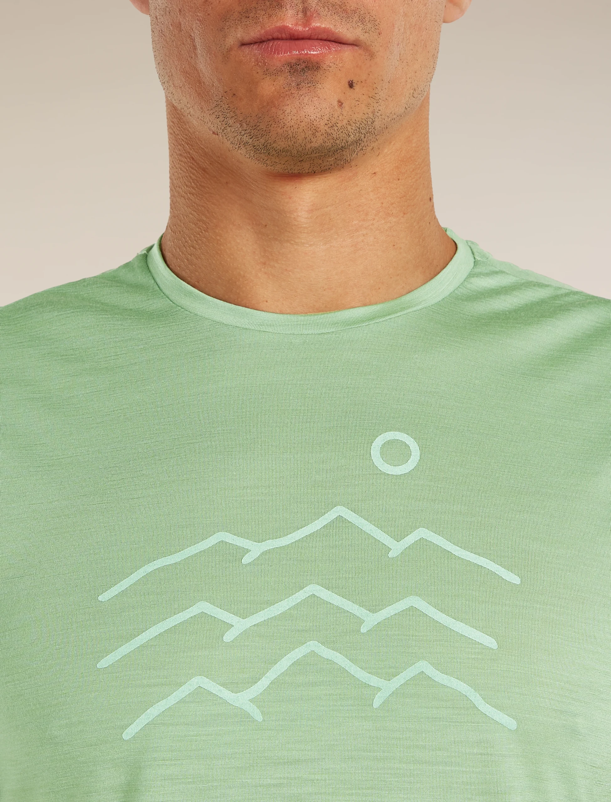 Men's Merino Blend 125 Cool-Lite™ Sphere Short Sleeve Tee Across the Peaks