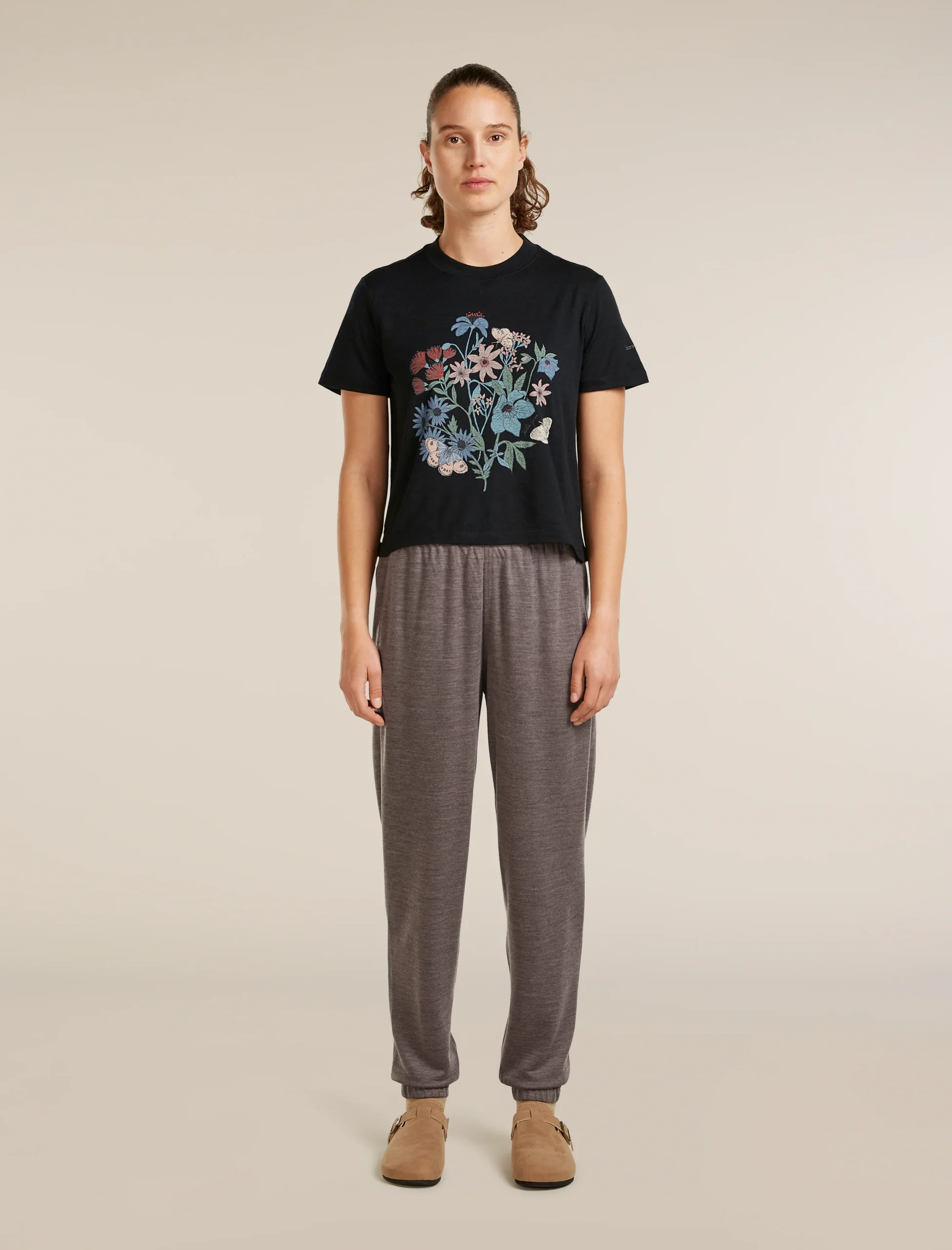 Women's Merino 150 Tech Lite Short Sleeve Crop Tee NZ Flora