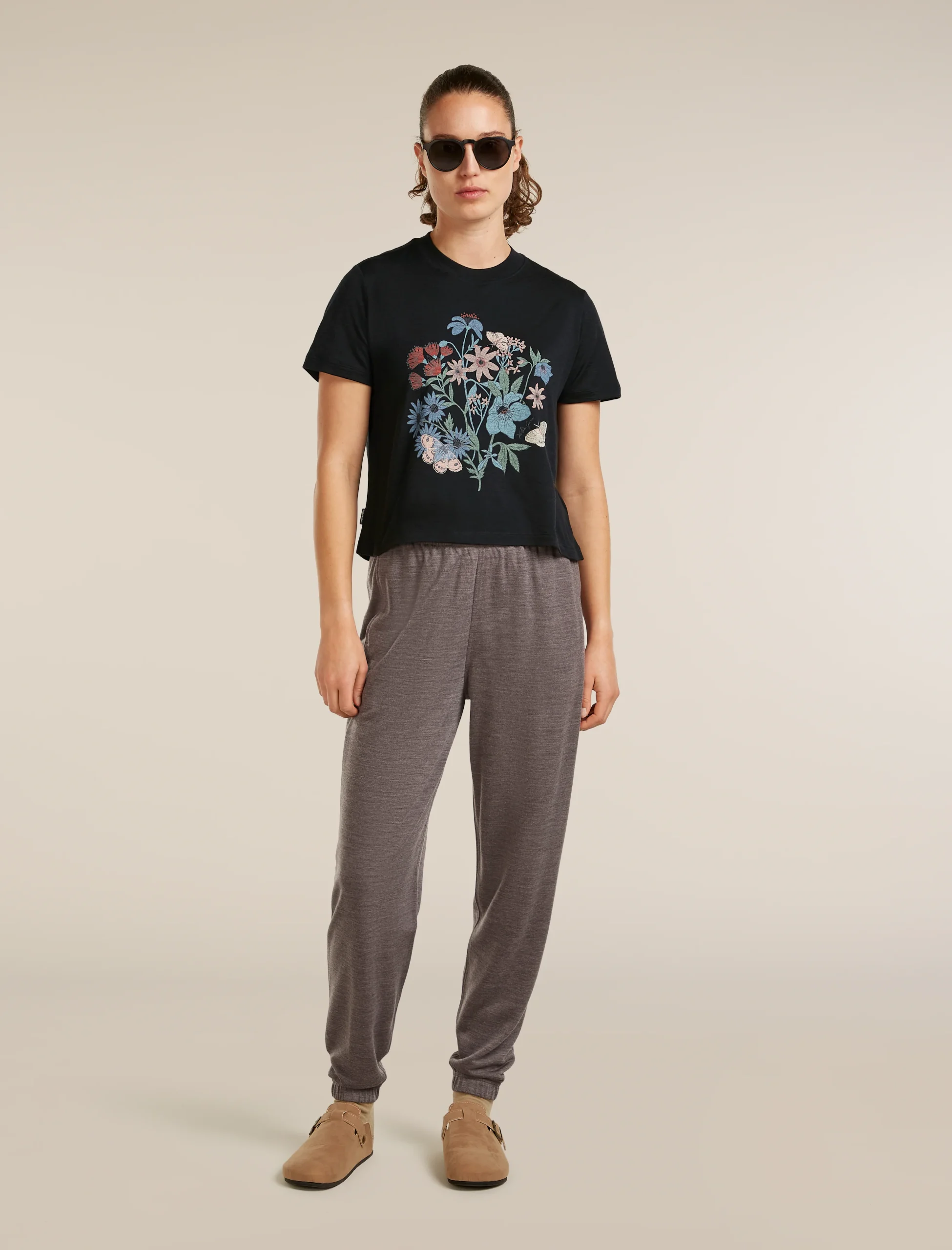Women's Merino 150 Tech Lite Short Sleeve Crop Tee NZ Flora