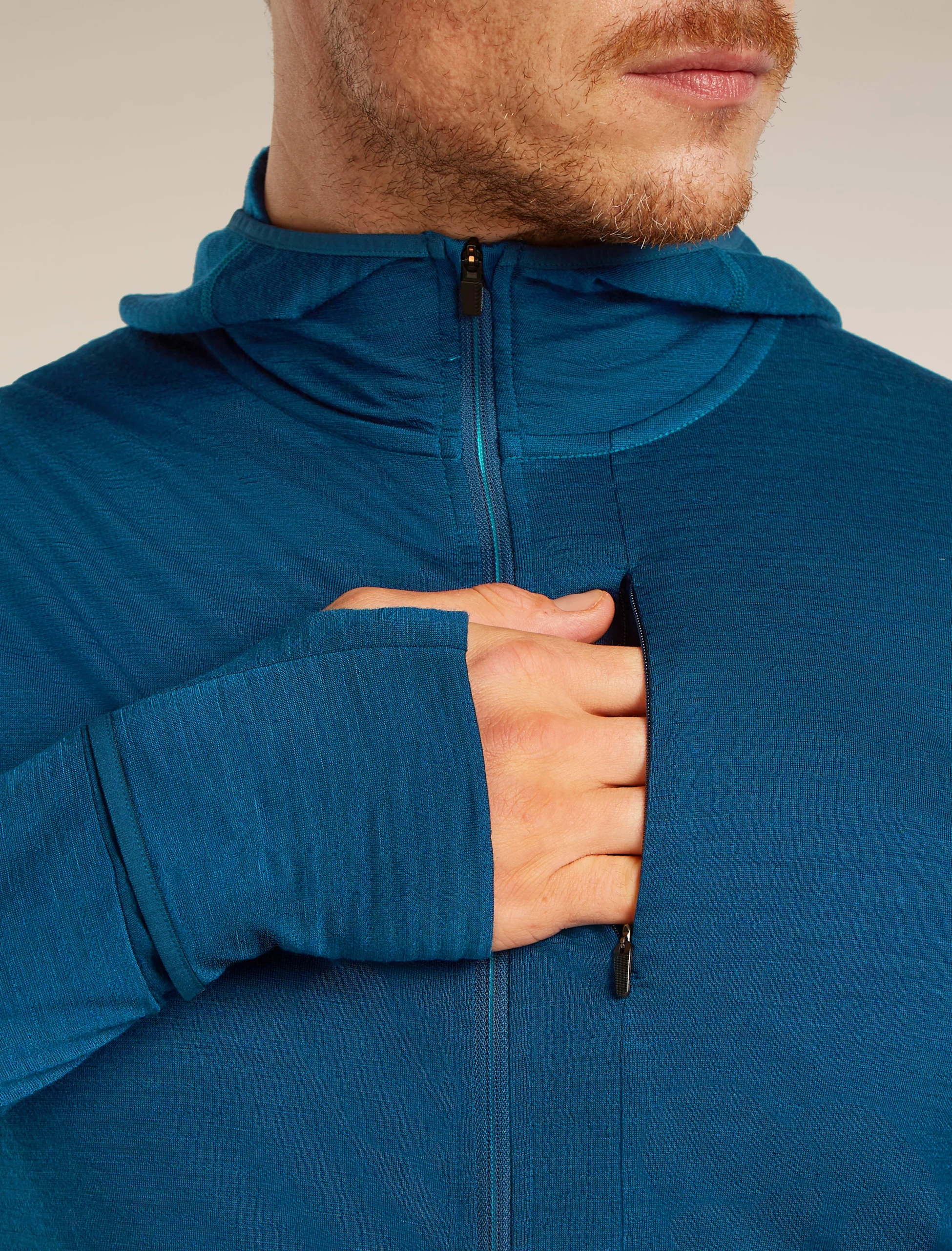 Men's Merino Blend 200 RealFleece™ Descender Long Sleeve Zip Hoodie