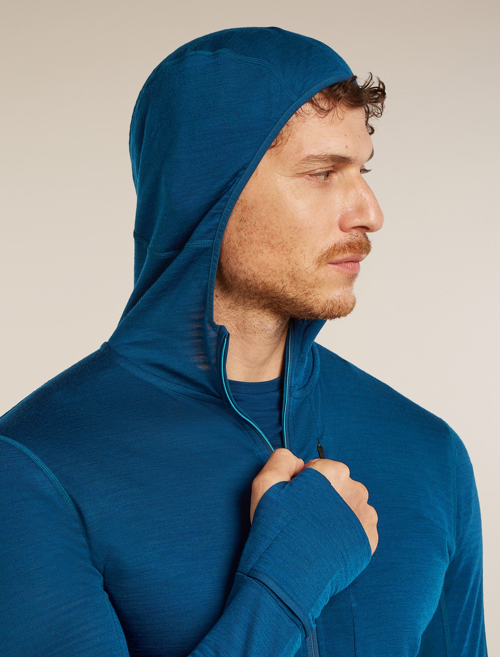 Men's Merino Blend 200 RealFleece™ Descender Long Sleeve Zip Hoodie