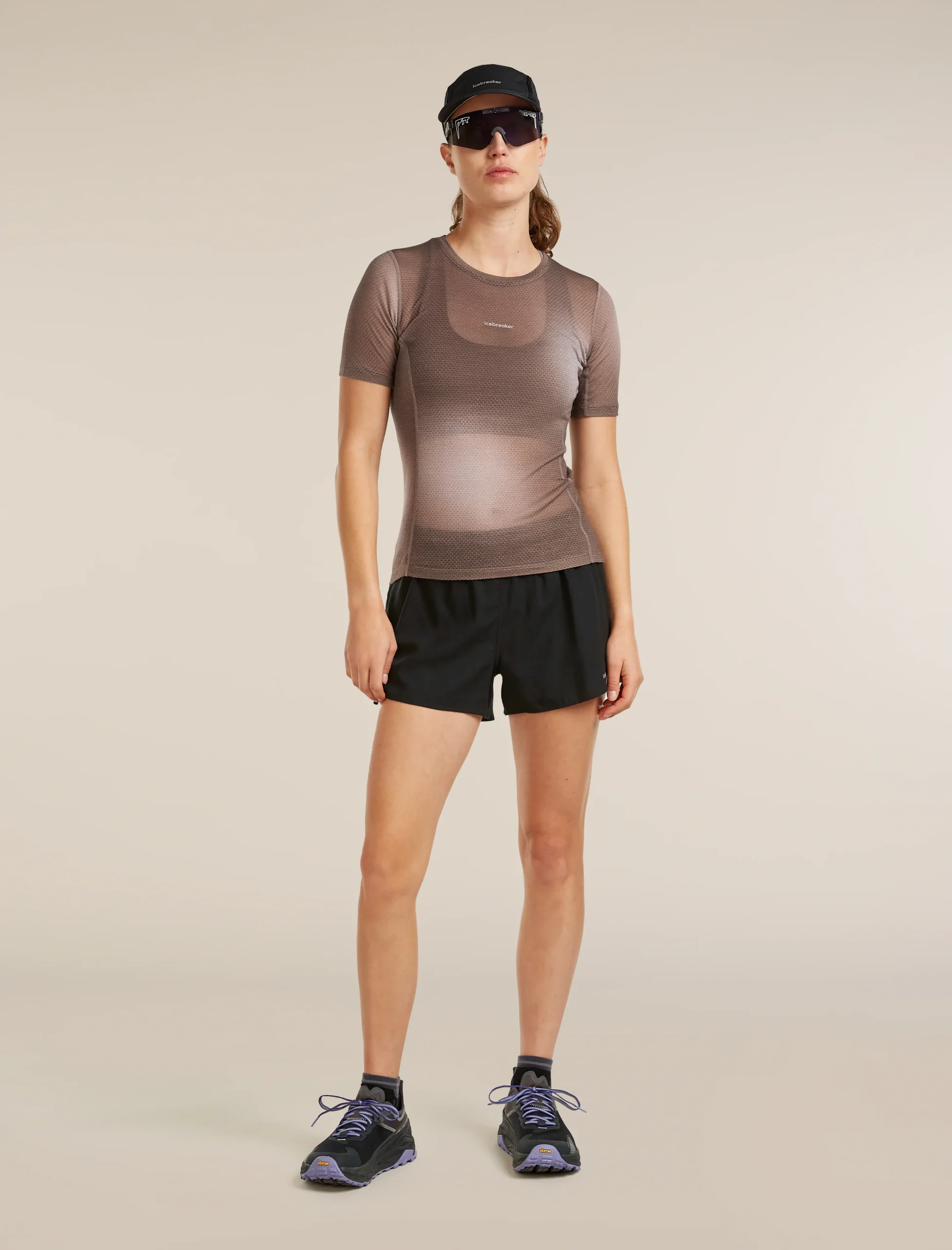 Women's Merino Blend 75 Cool-Lite™ Featherlight™ Short Sleeve Crewe AOP