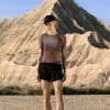 Women's Merino Blend 75 Cool-Lite™ Featherlight™ Short Sleeve Crewe AOP