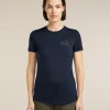 Women's Merino Blend 125 Cool-Lite™ Sphere Short Sleeve Tee Across The Peak