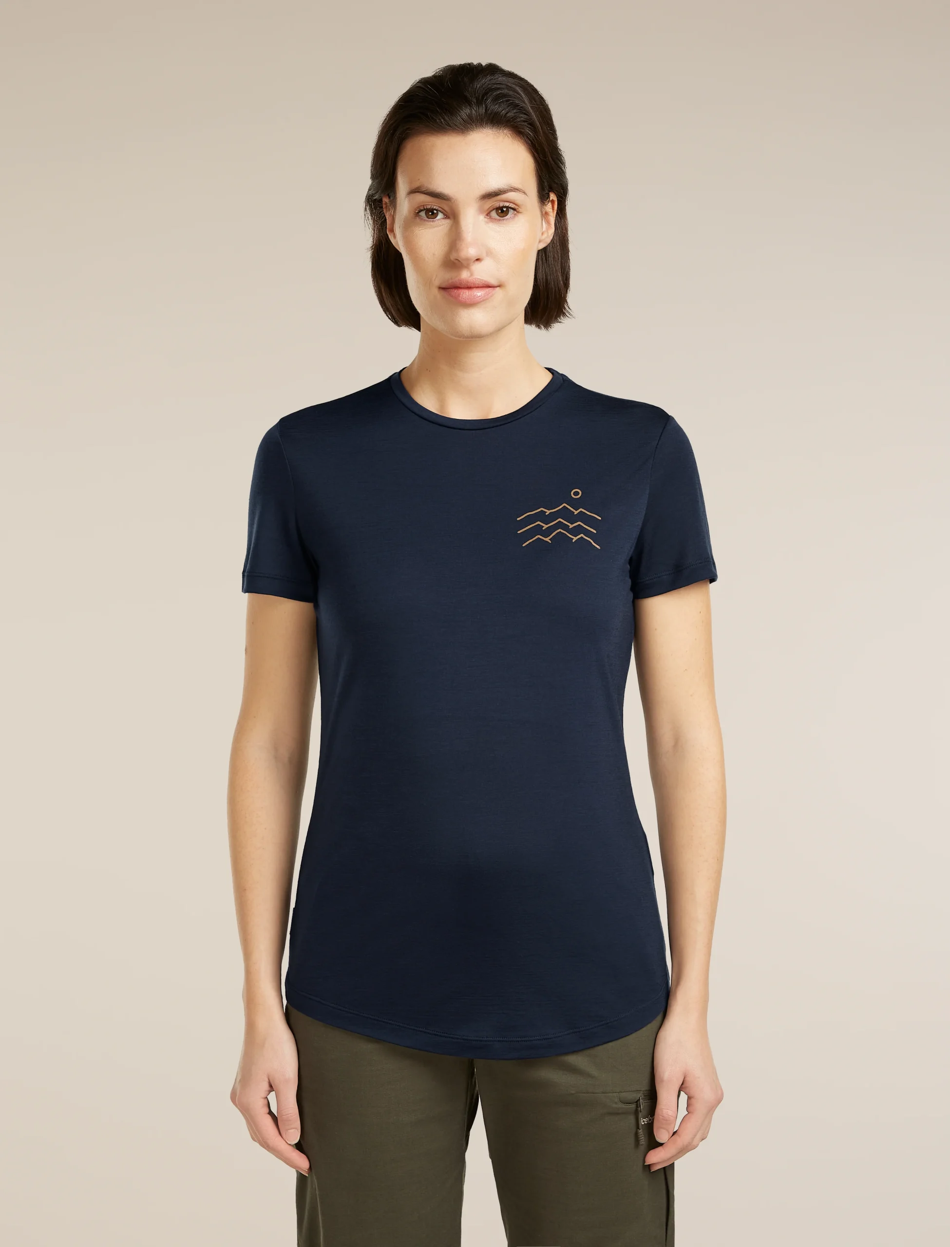 Women's Merino Blend 125 Cool-Lite™ Sphere Short Sleeve Tee Across The Peak