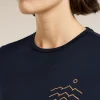 Women's Merino Blend 125 Cool-Lite™ Sphere Short Sleeve Tee Across The Peak