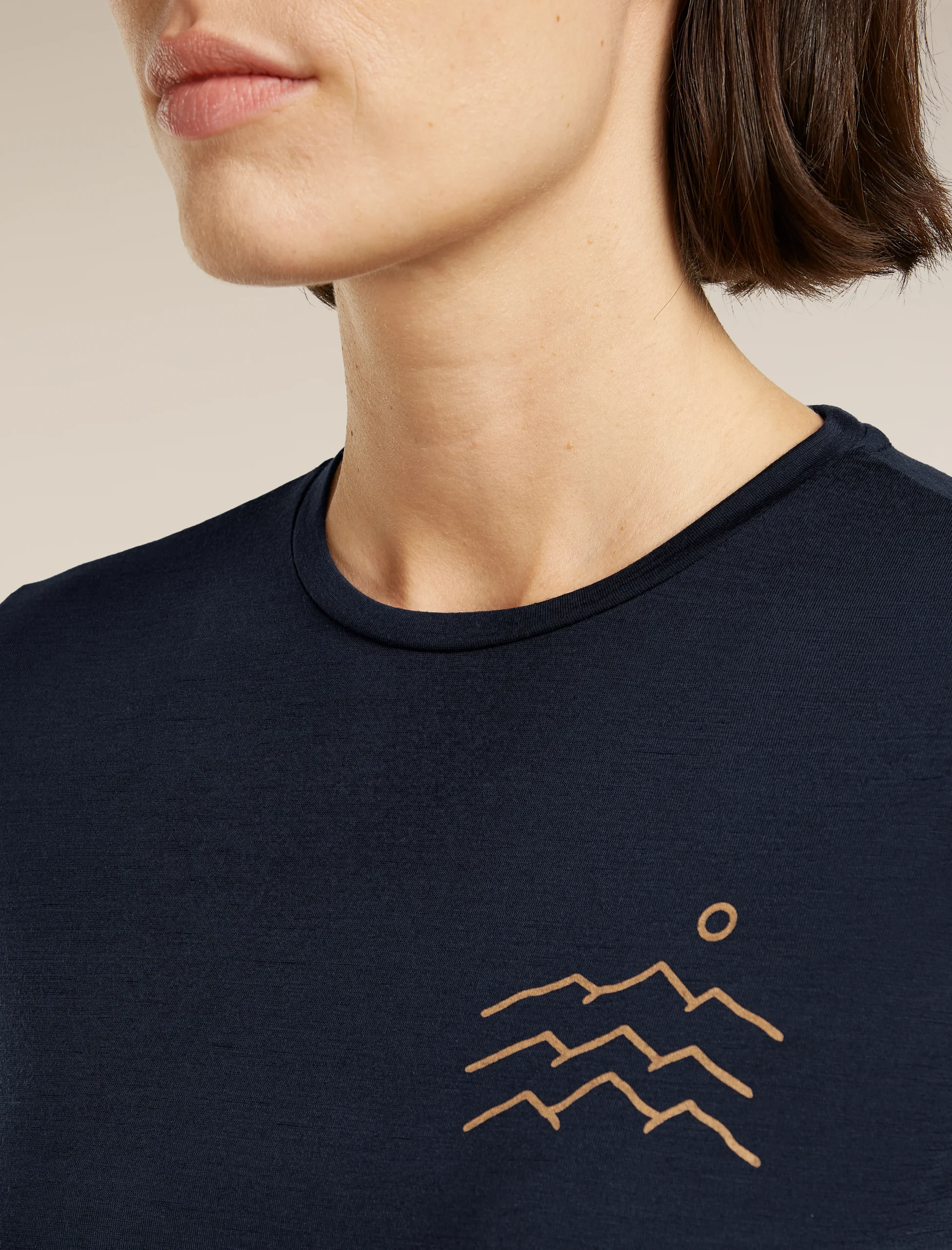 Women's Merino Blend 125 Cool-Lite™ Sphere Short Sleeve Tee Across The Peak