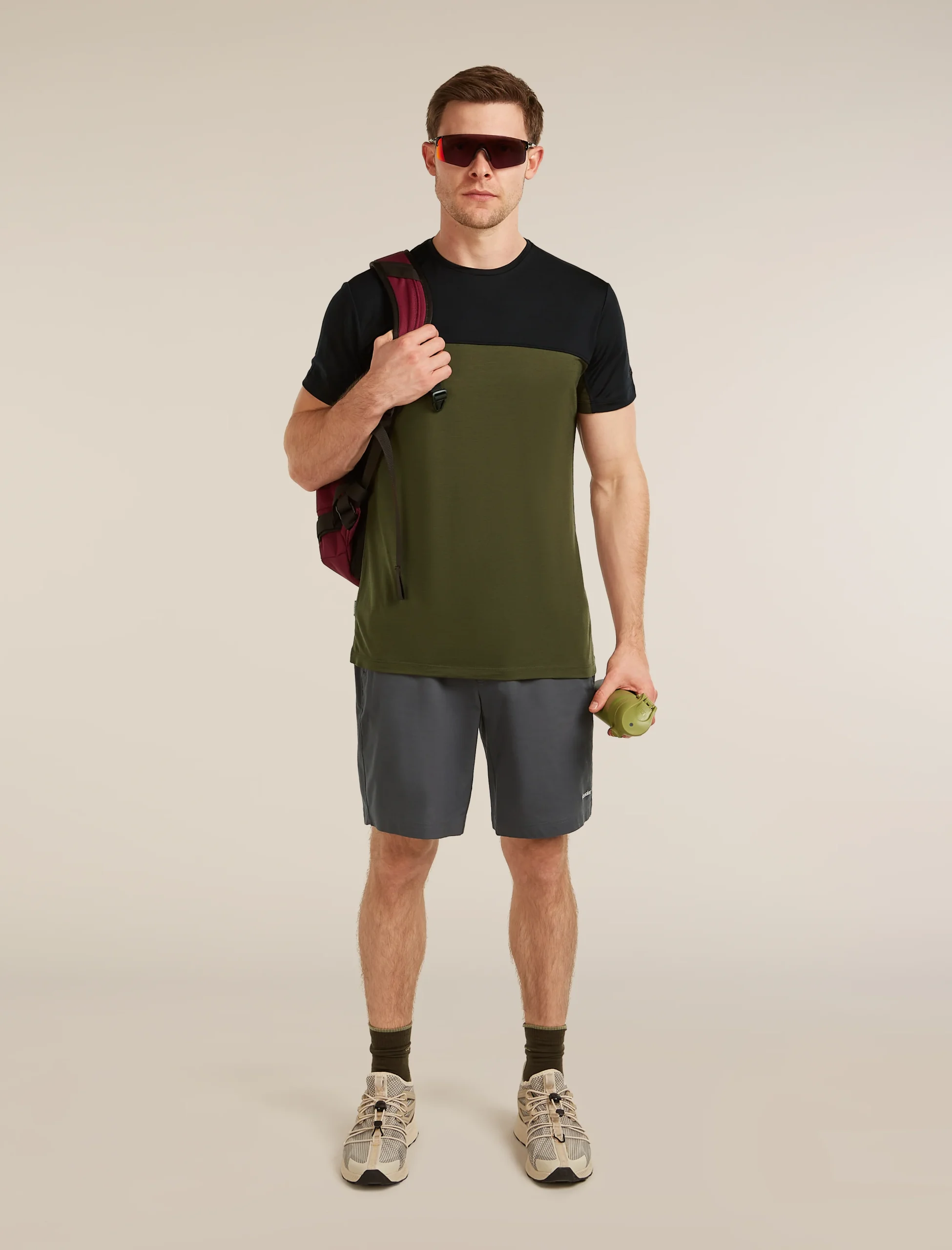 Men's Merino Blend 125 Cool-Lite™ Sphere Short Sleeve Tee Colour Block