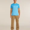 Men's Merino Blend 125 Cool-Lite™ Sphere Short Sleeve Tee Colour Block