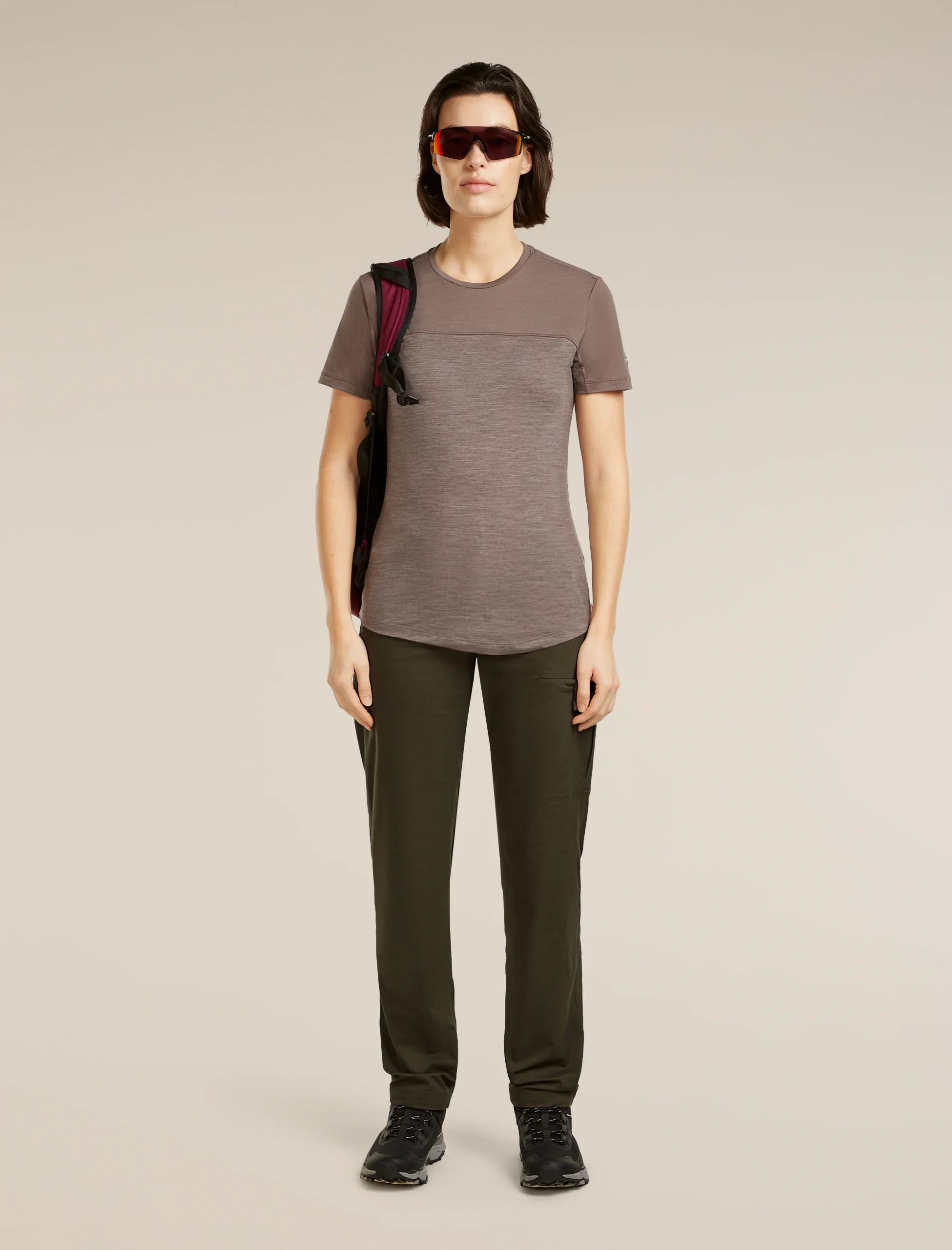 Women's Merino Blend 125 Cool-Lite™ Sphere Short Sleeve Tee Colour Block