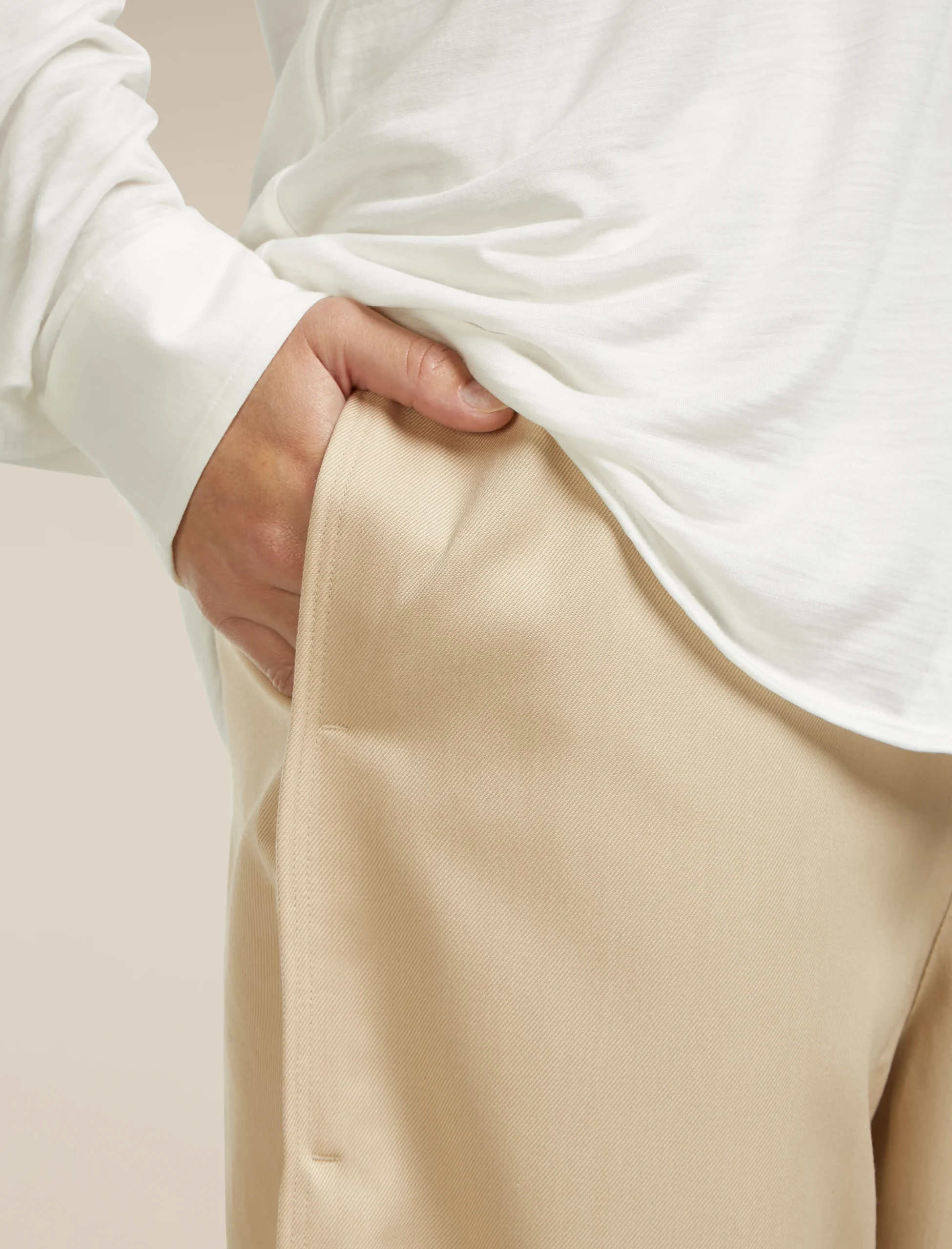 Unisex Merino Cotton Twill Adjustable Pants
