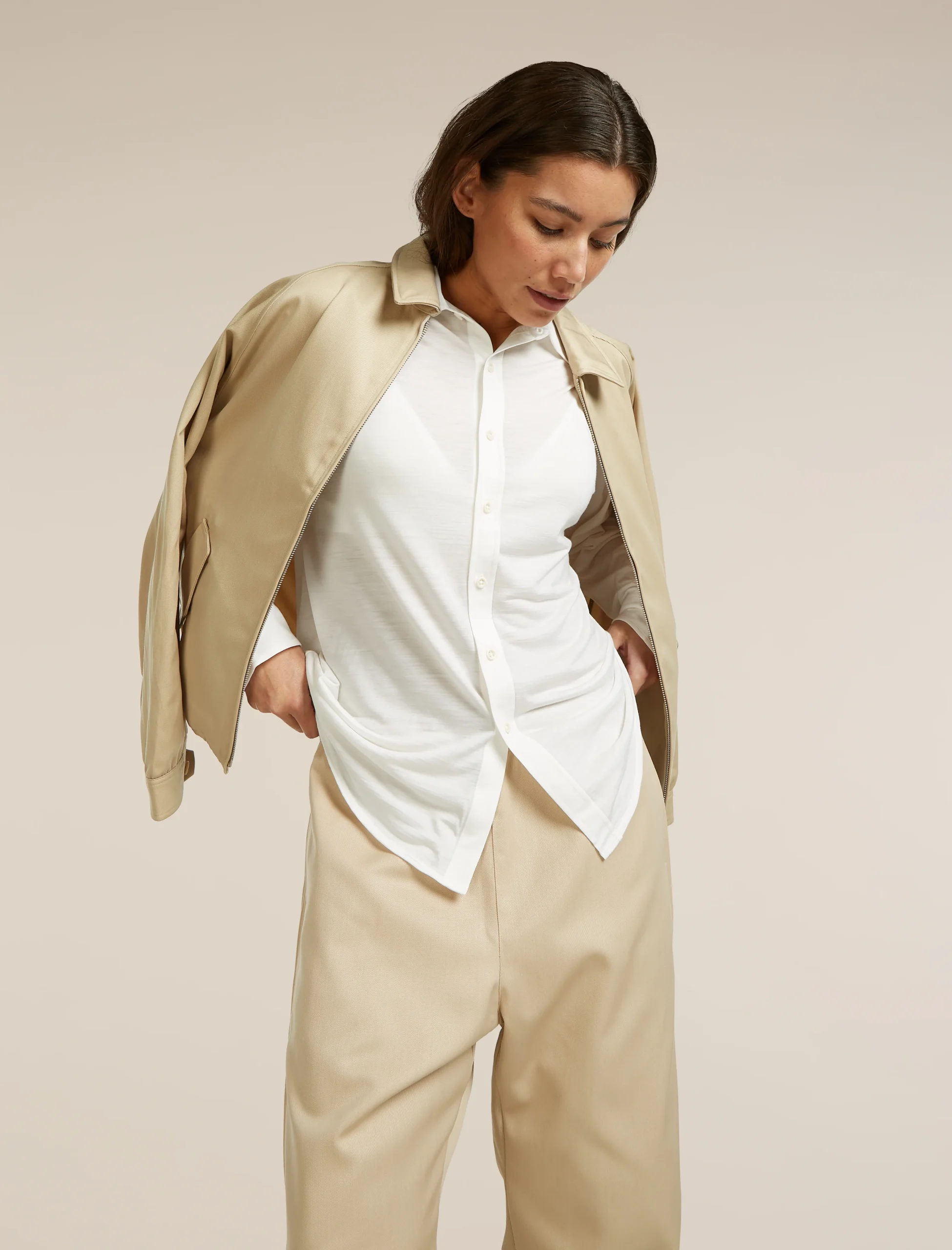 Unisex Merino Cotton Twill Adjustable Pants