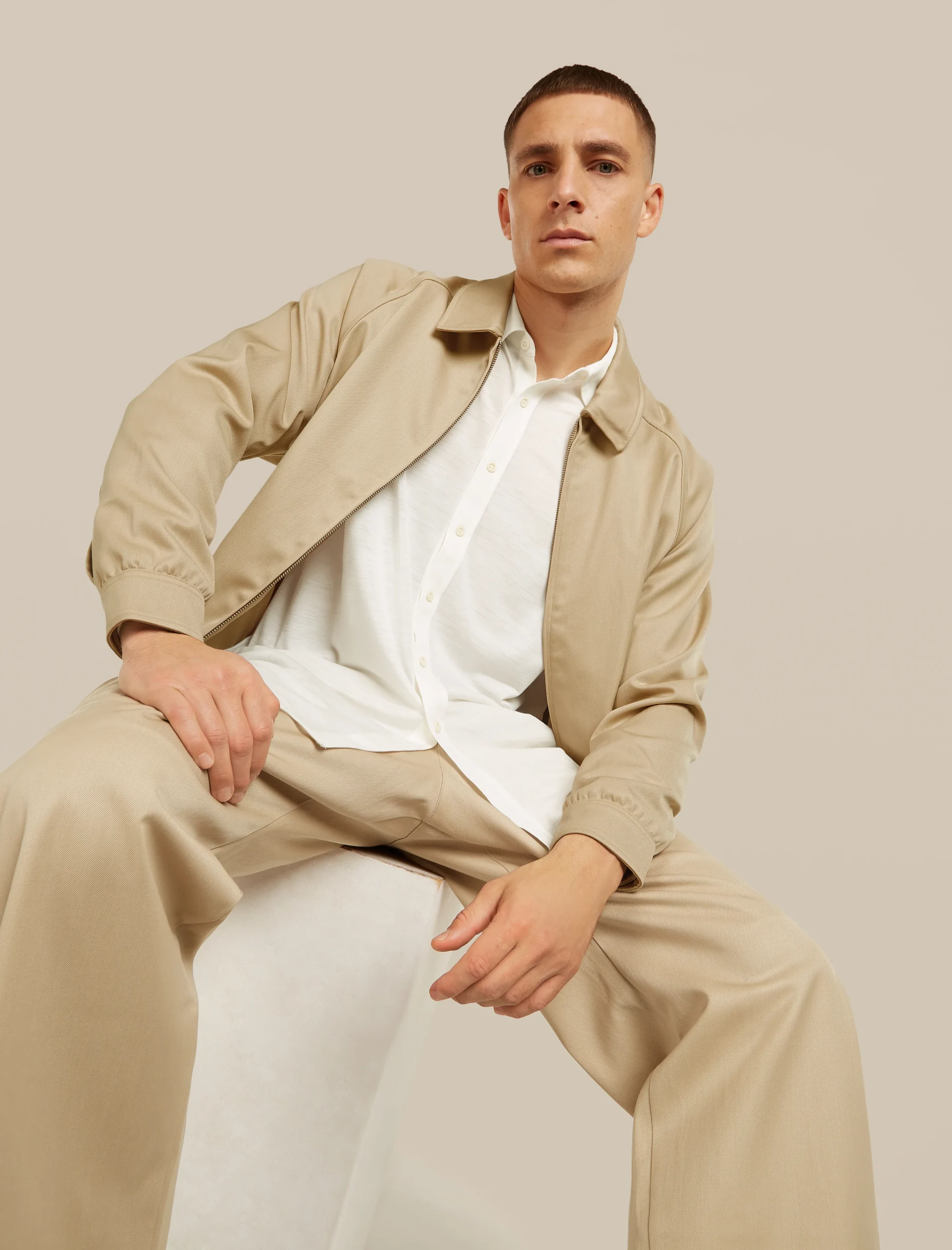 Unisex Merino Cotton Twill Adjustable Pants