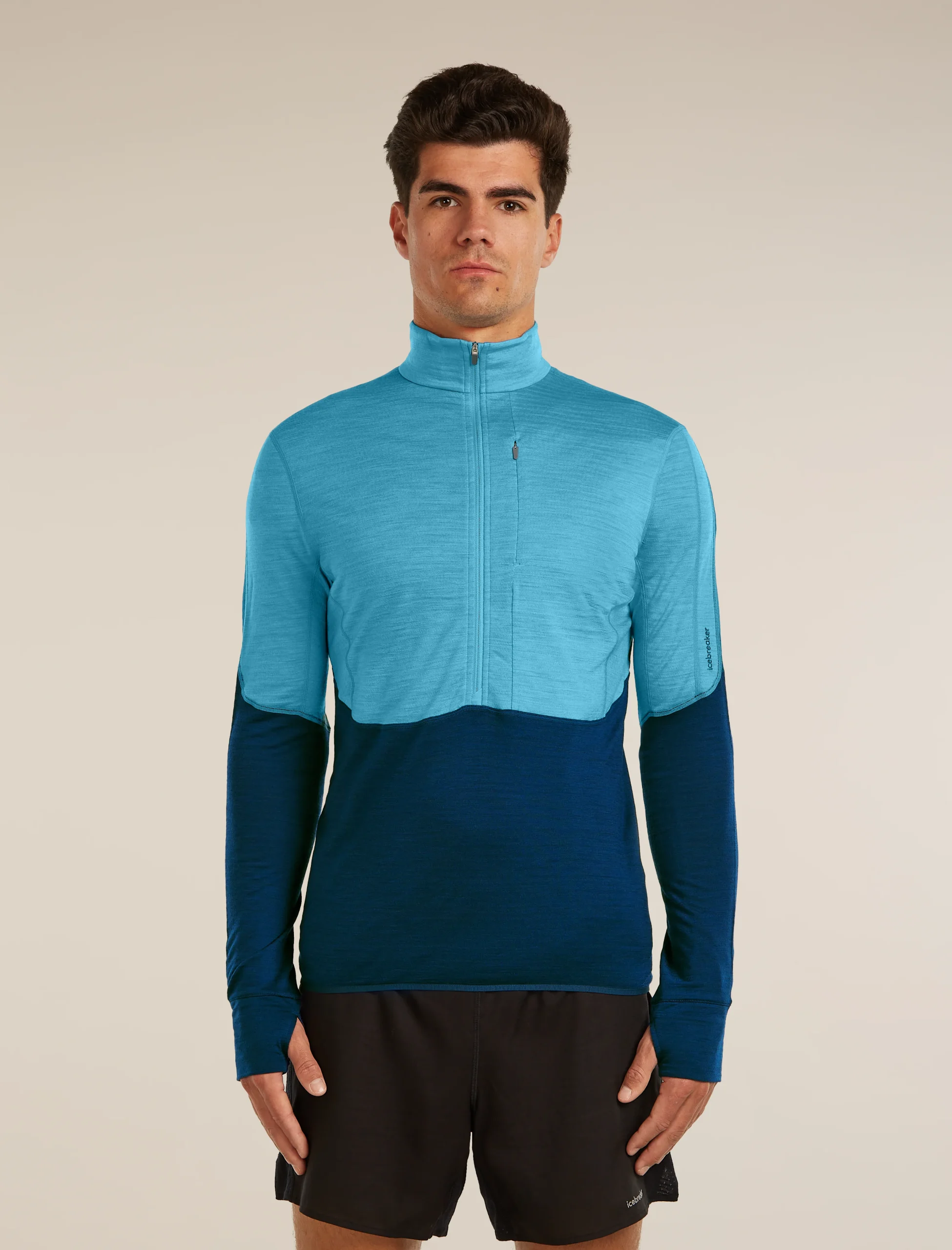 Men's Merino Blend 200 RealFleece™ Descender Long Sleeve Half Zip