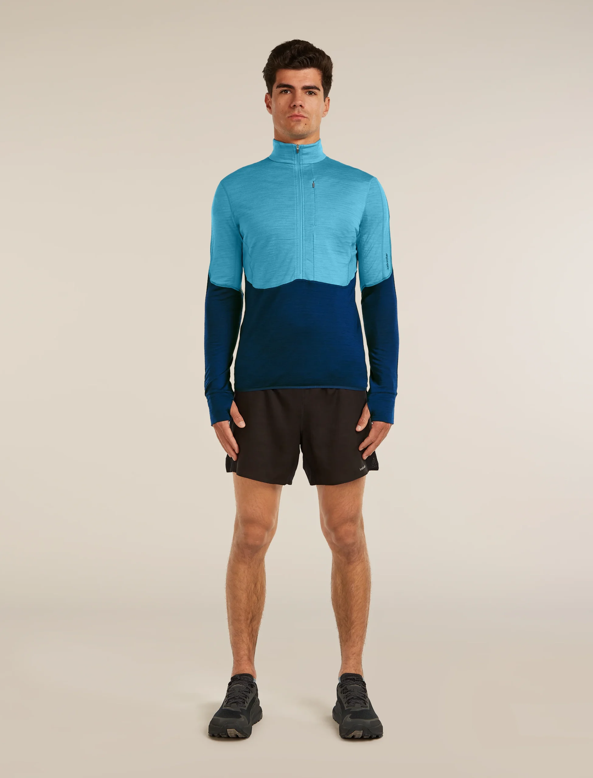 Men's Merino Blend 200 RealFleece™ Descender Long Sleeve Half Zip
