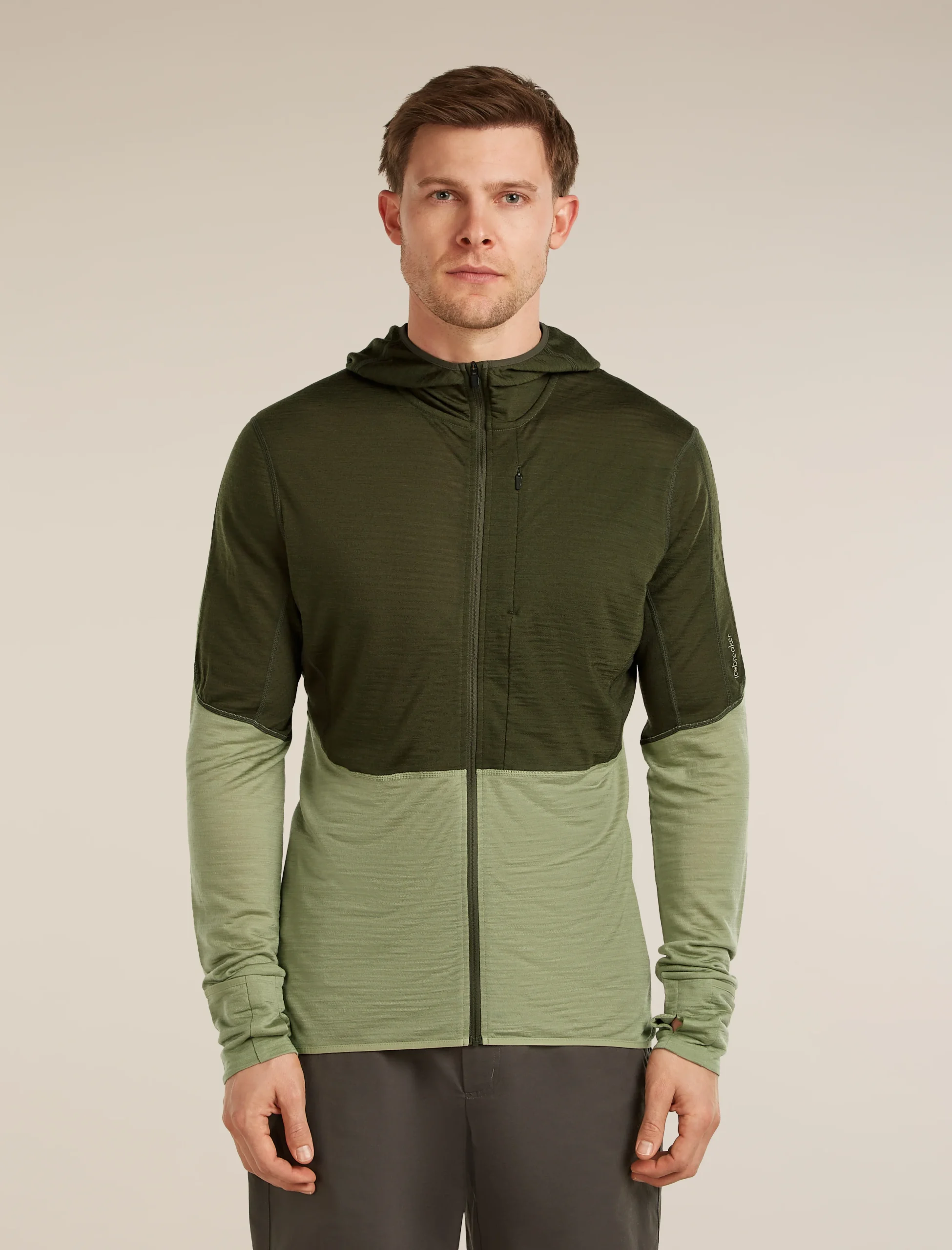 Men's Merino Blend 200 RealFleece™ Descender Long Sleeve Zip Hoodie