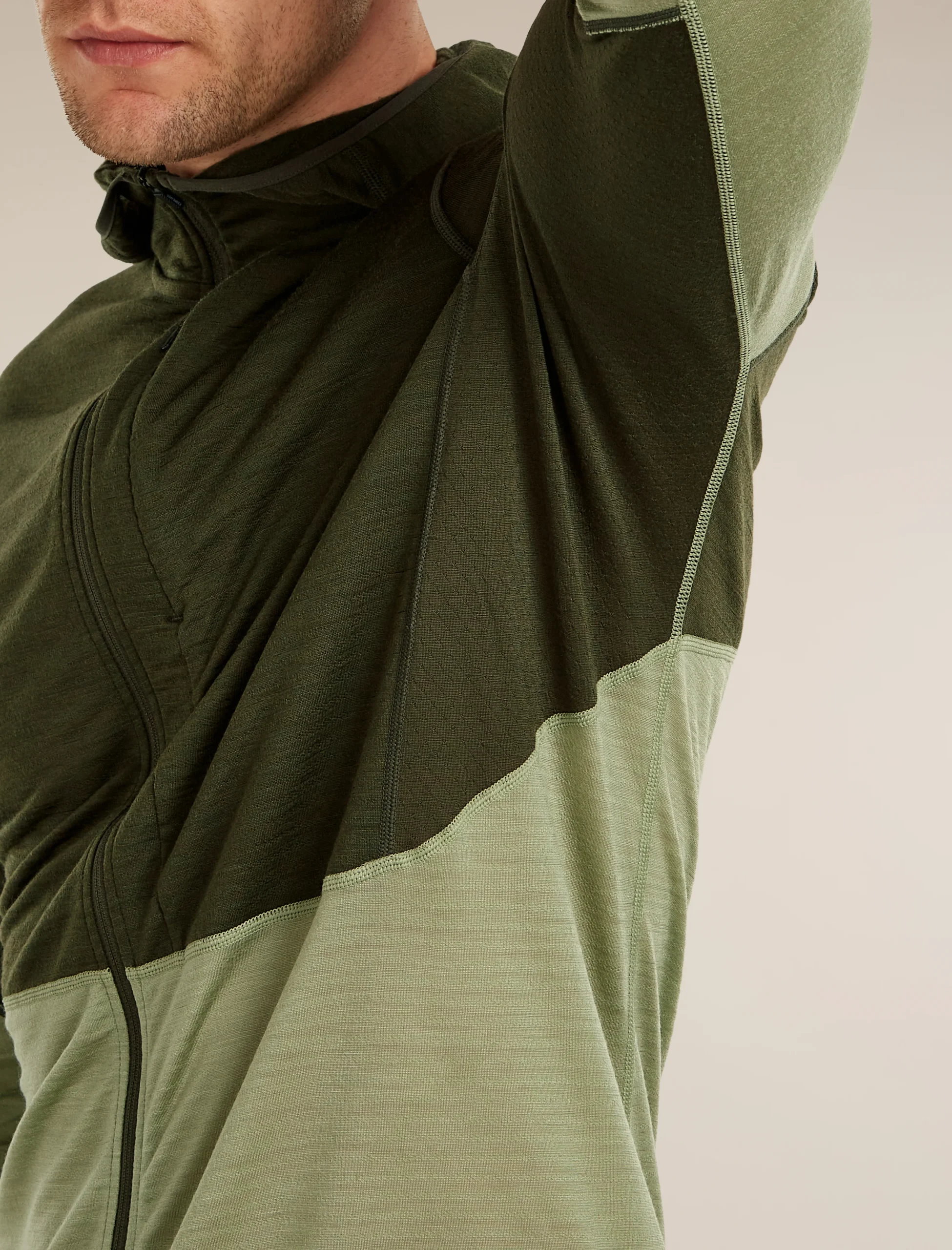 Men's Merino Blend 200 RealFleece™ Descender Long Sleeve Zip Hoodie