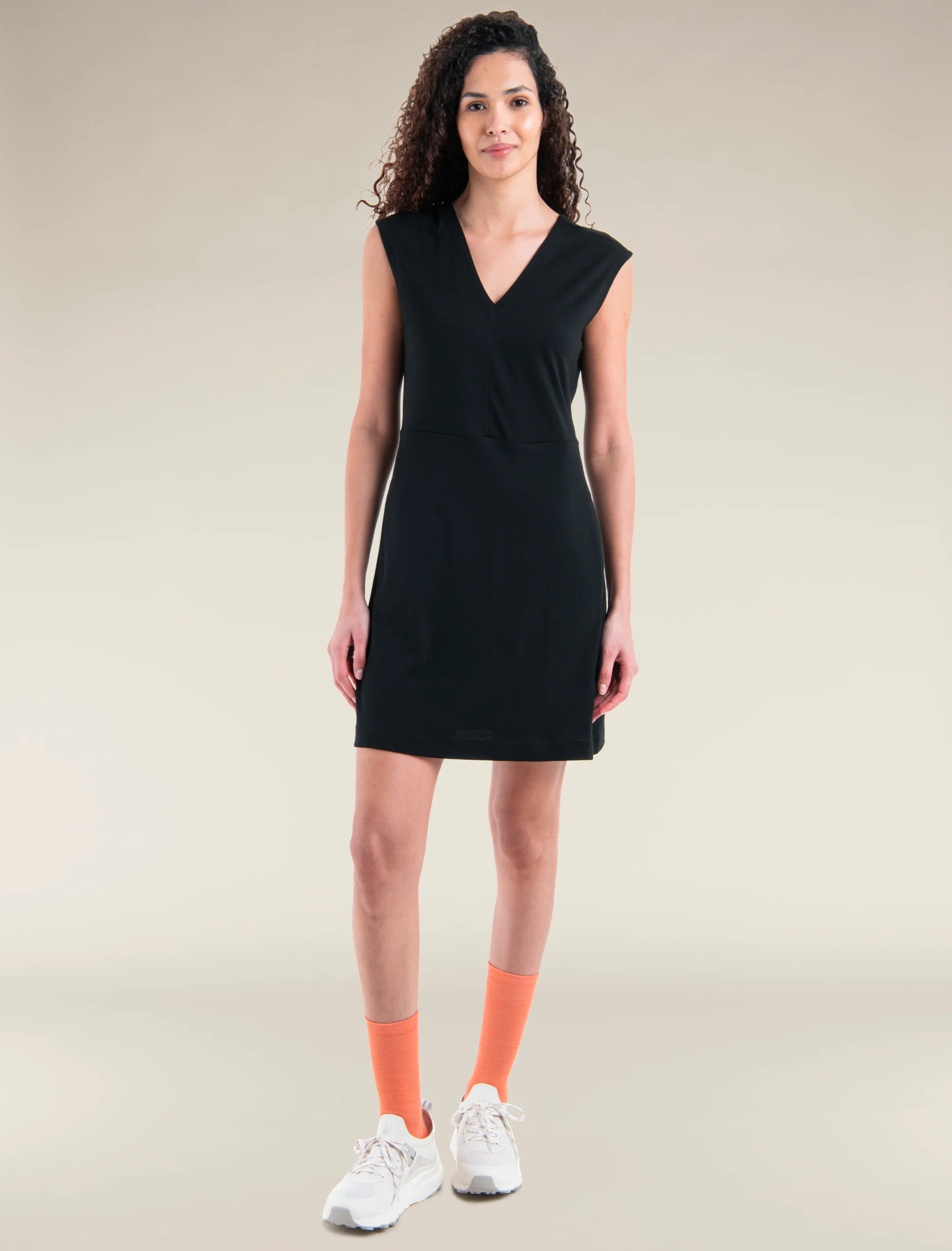 Women's Merino 200 Granary Sleeveless V Neck Dress