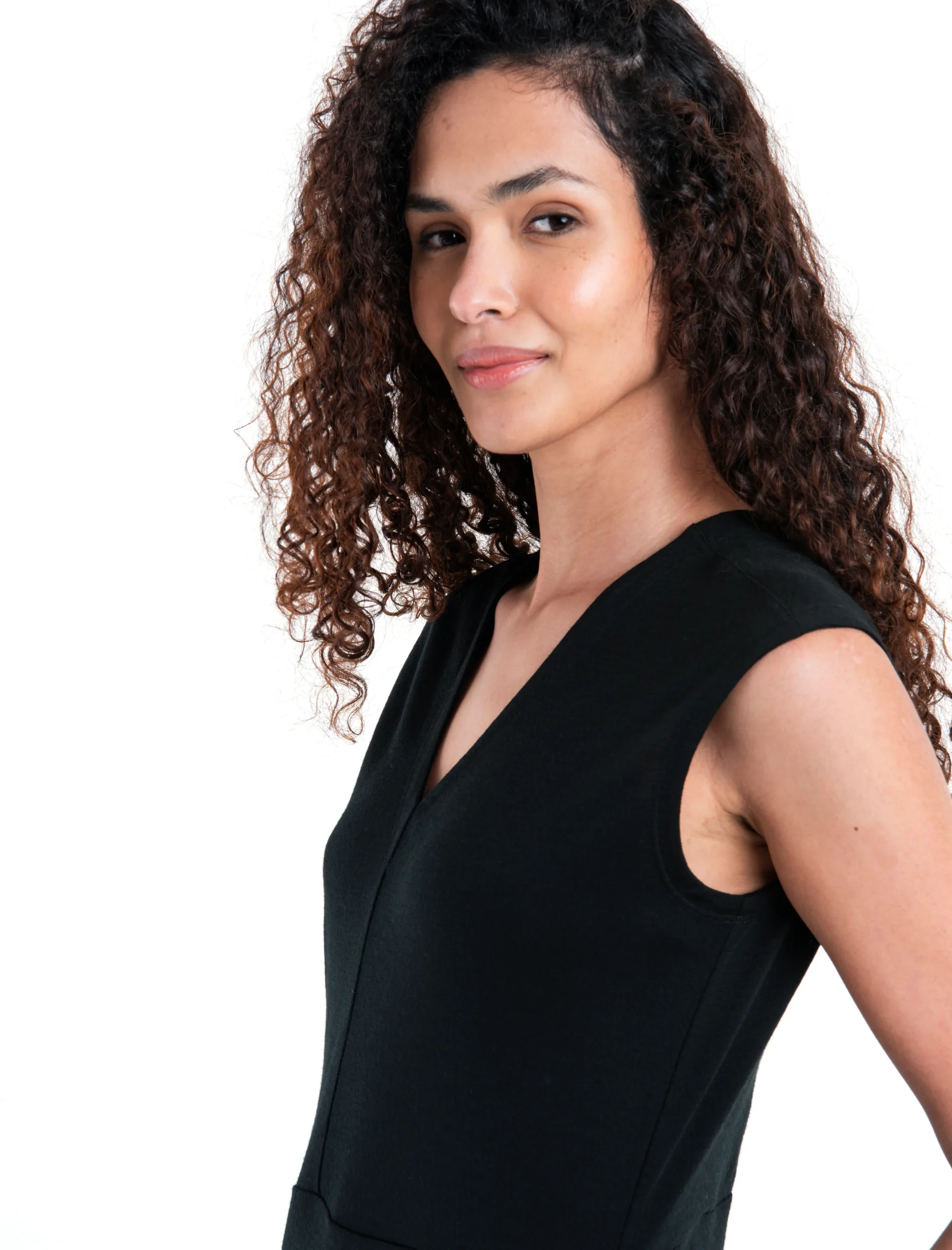 Women's Merino 200 Granary Sleeveless V Neck Dress