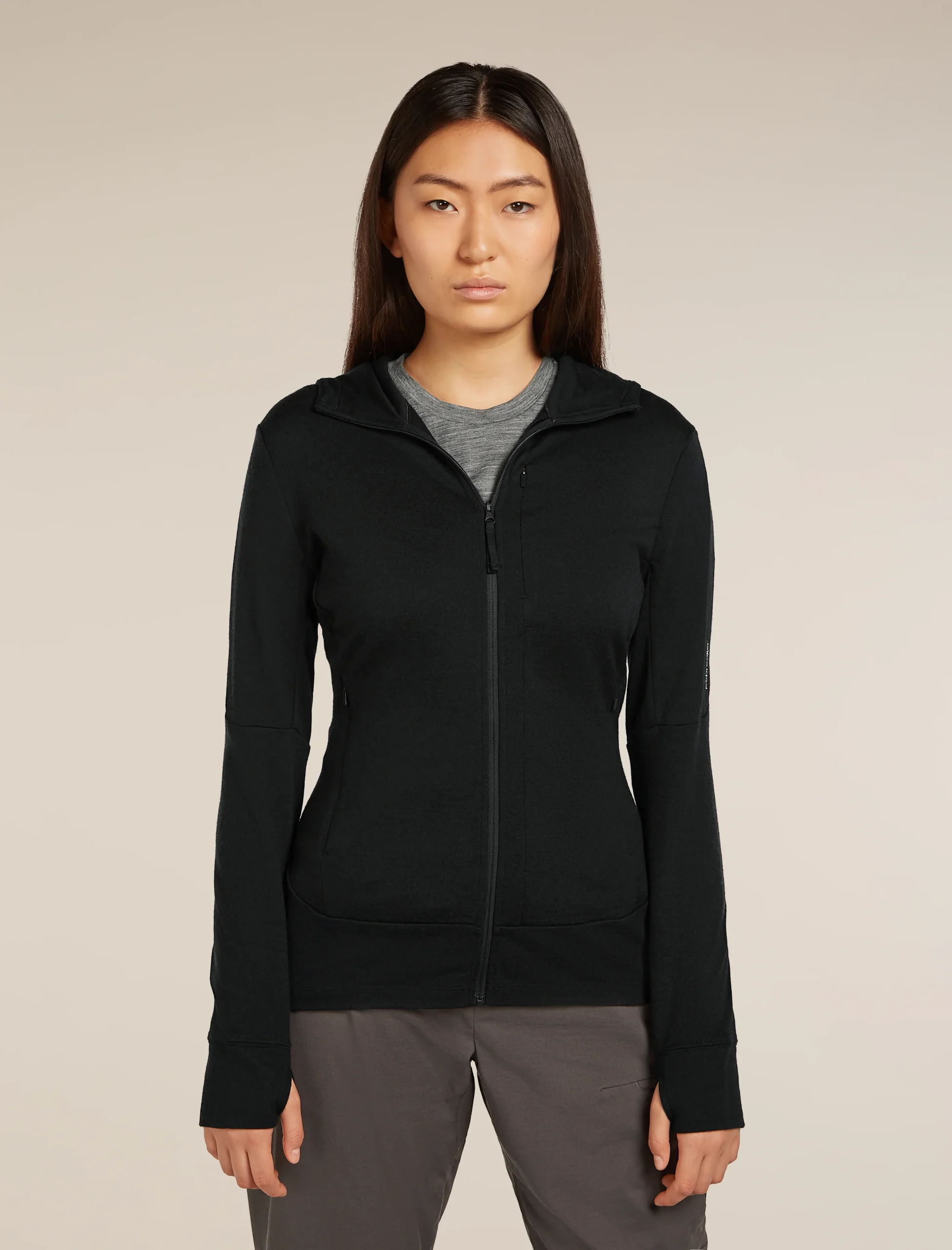 1834-black-xl-black-xl-variation-1.webp Women's Merino 260 Quantum Long Sleeve Zip Hoodie