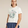 Women's Merino 150 Tech Lite Short Sleeve Crop Tee NZ Flora
