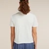 Women's Merino 150 Tech Lite Short Sleeve Crop Tee NZ Flora