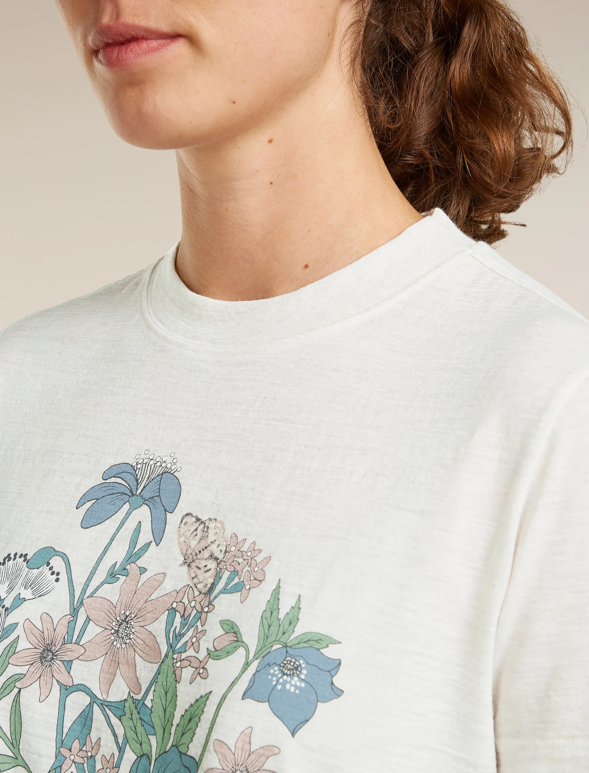 Women's Merino 150 Tech Lite Short Sleeve Crop Tee NZ Flora