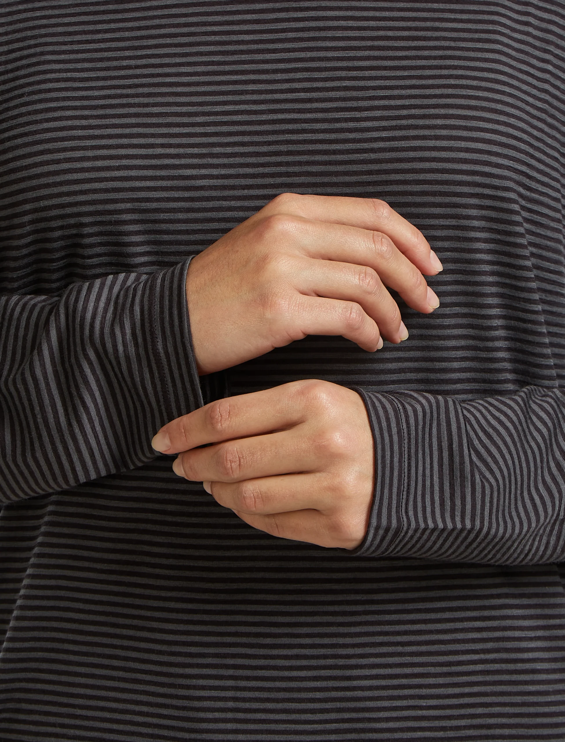 Unisex Merino 150 Long Sleeve Tee Stripe