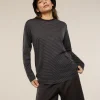 Unisex Merino 150 Long Sleeve Tee Stripe