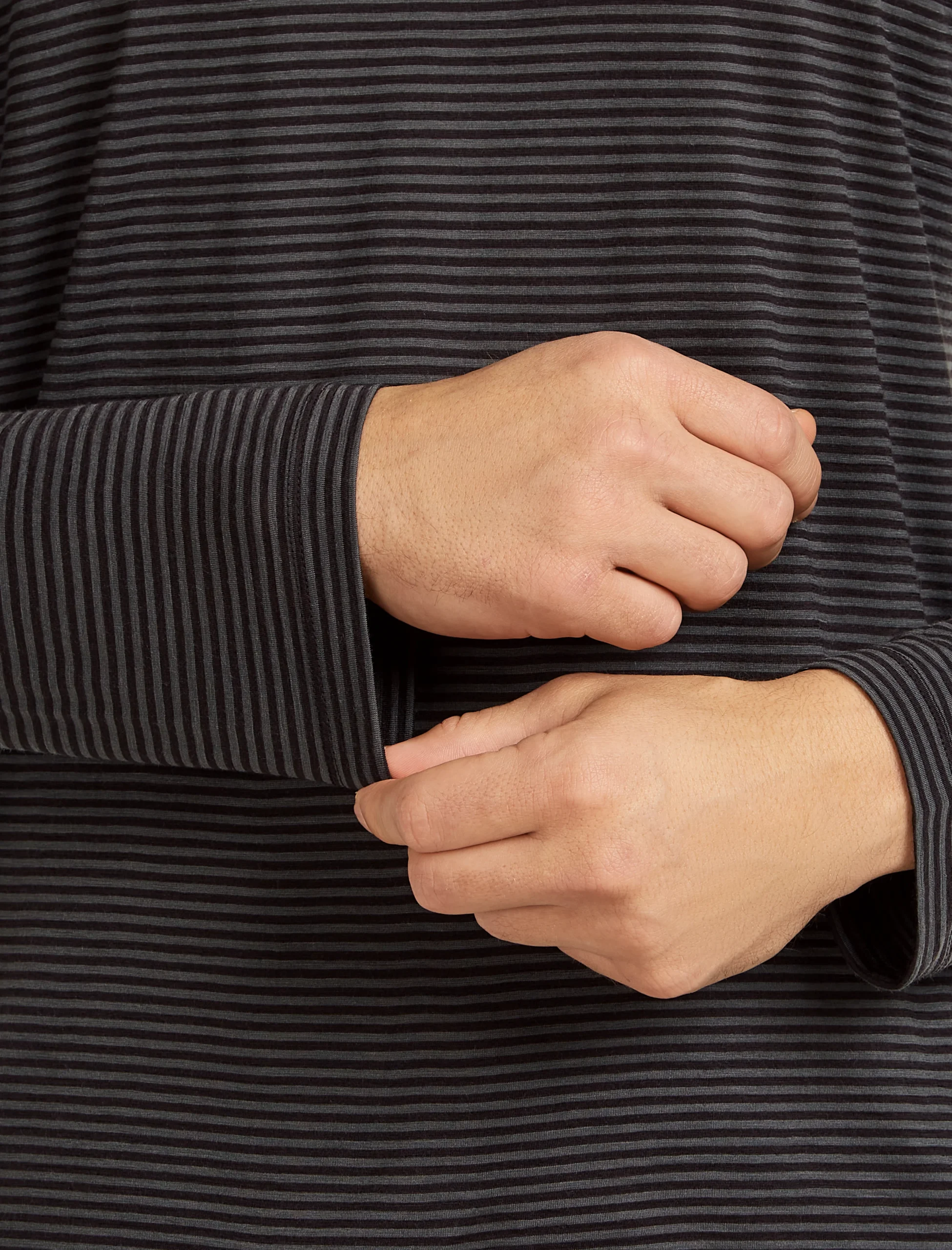 Unisex Merino 150 Long Sleeve Tee Stripe
