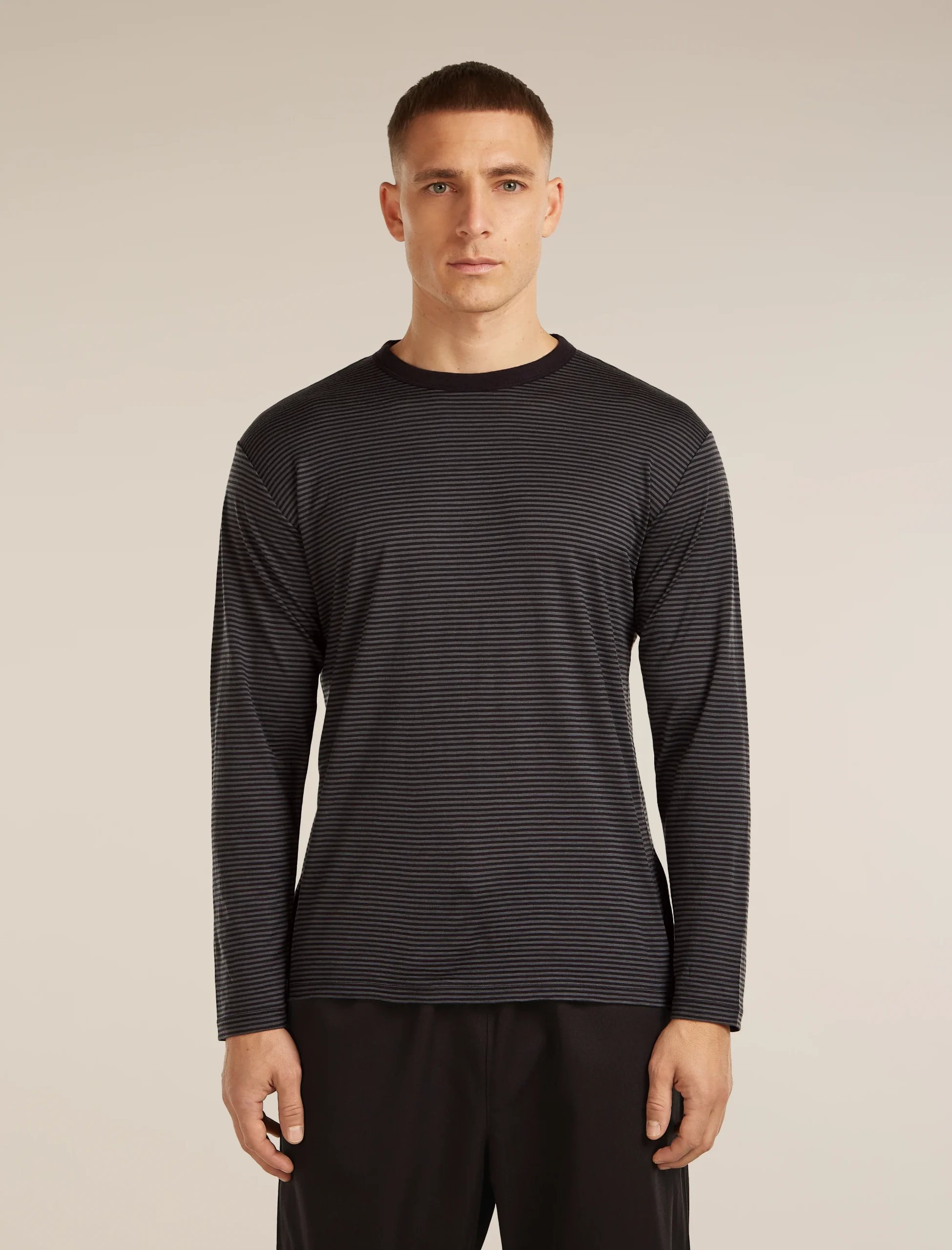 Unisex Merino 150 Long Sleeve Tee Stripe