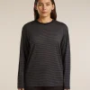 Unisex Merino 150 Long Sleeve Tee Stripe