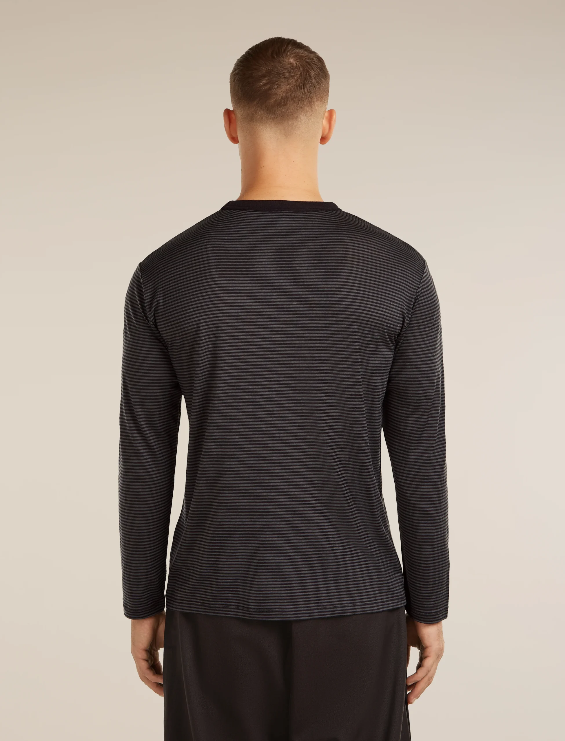 Unisex Merino 150 Long Sleeve Tee Stripe
