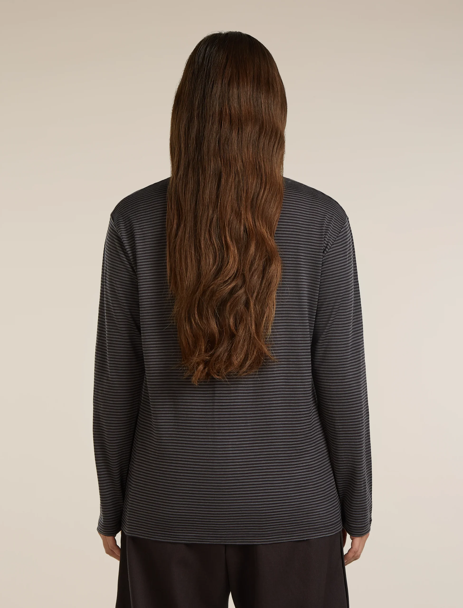 Unisex Merino 150 Long Sleeve Tee Stripe