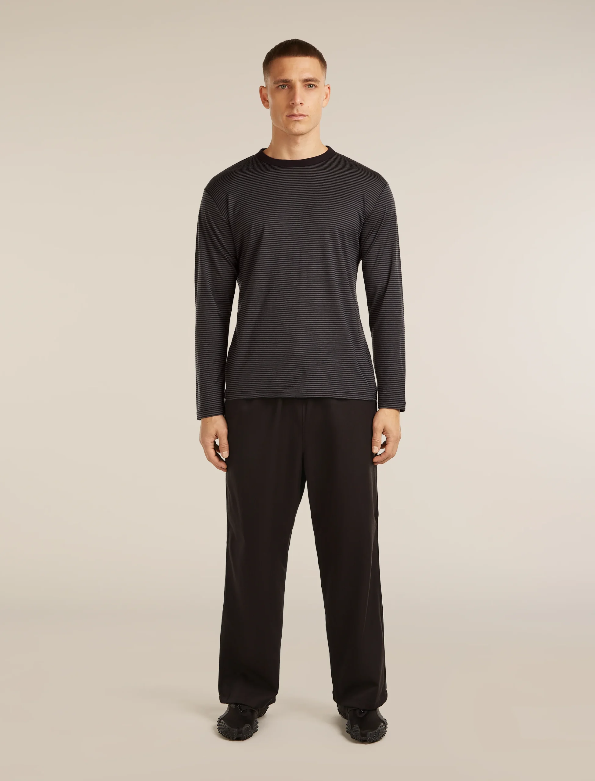 Unisex Merino 150 Long Sleeve Tee Stripe