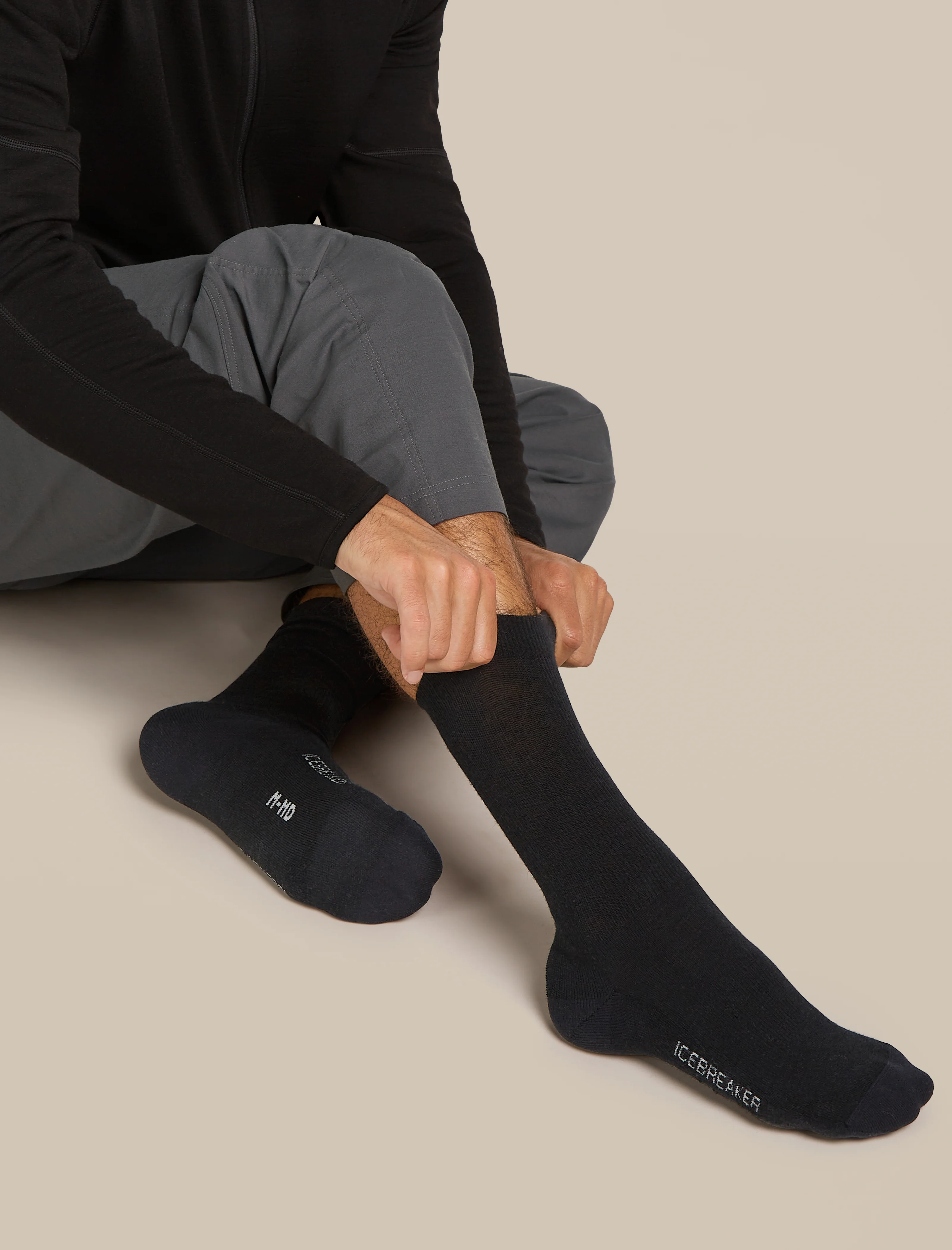 Men's Merino Lifestyle Light Crew Socks