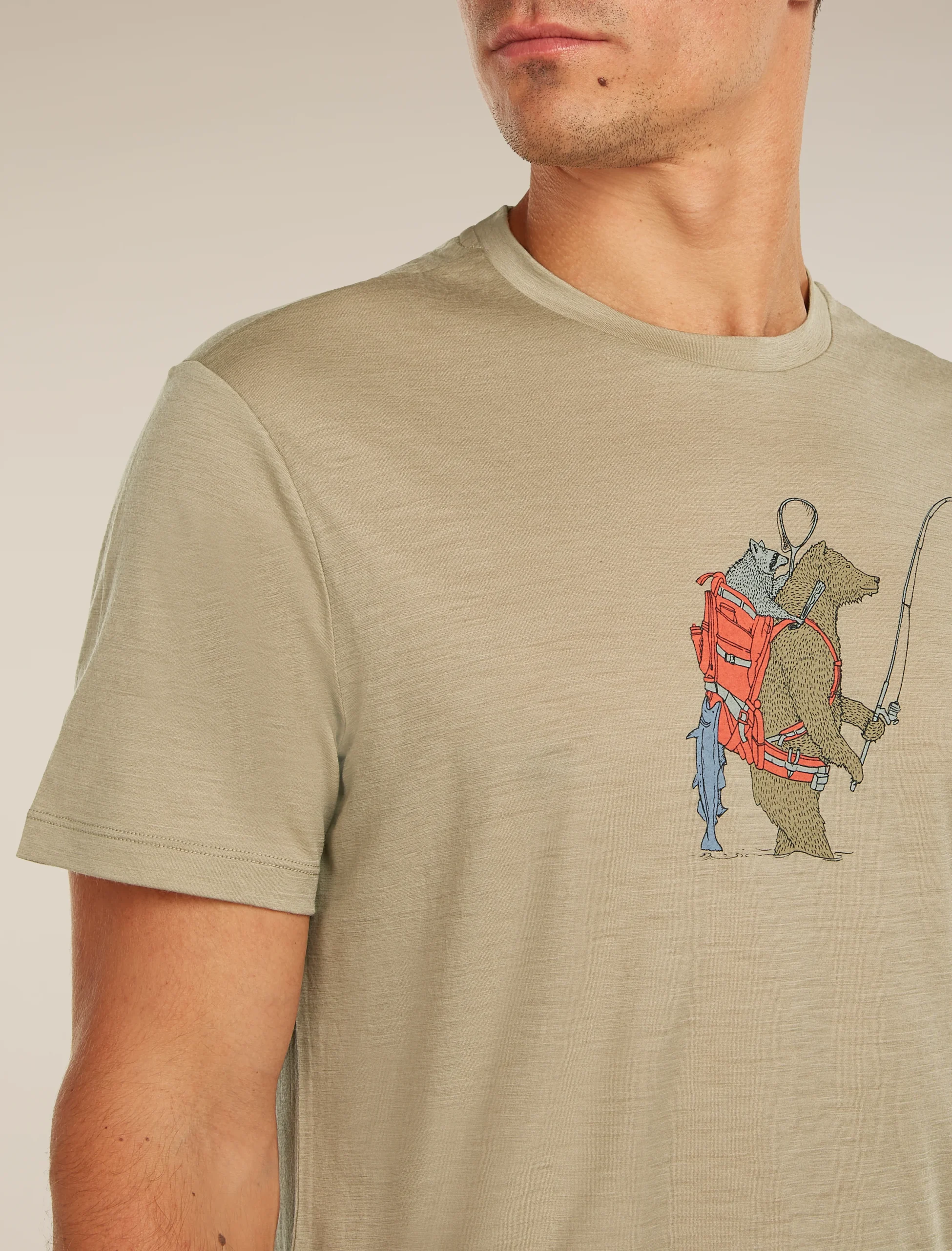 Men's Merino 150 Tech Lite Short Sleeve Tee Bear Catch