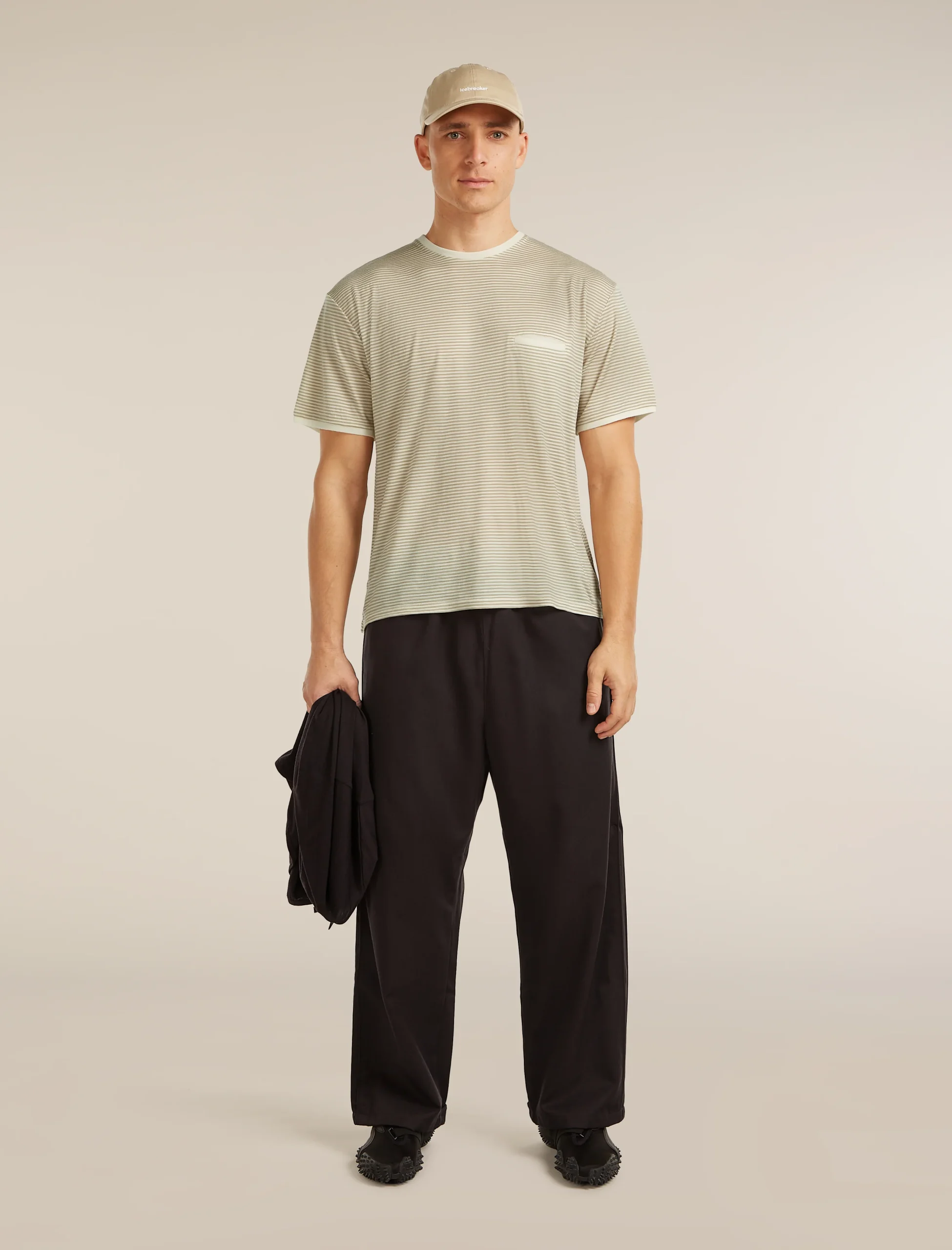 Unisex Merino 150 Short Sleeve Tee Stripe